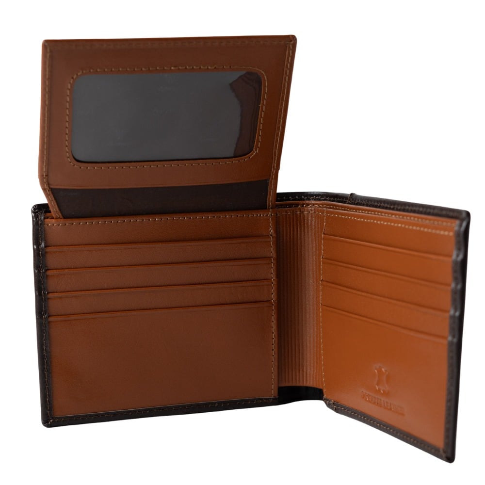 BILLETERA DE CUERO VACUNO PREMIUM CLÁSICA AR18 - 3