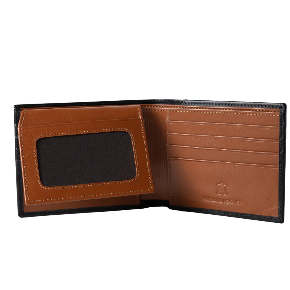 BILLETERA DE CUERO VACUNO PREMIUM CLÁSICA AR18 - 9