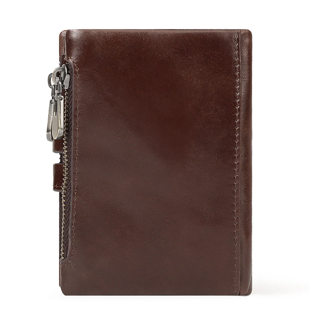 BILLETERA DE CUERO NOVI BP840-1 CAFÉ - 6
