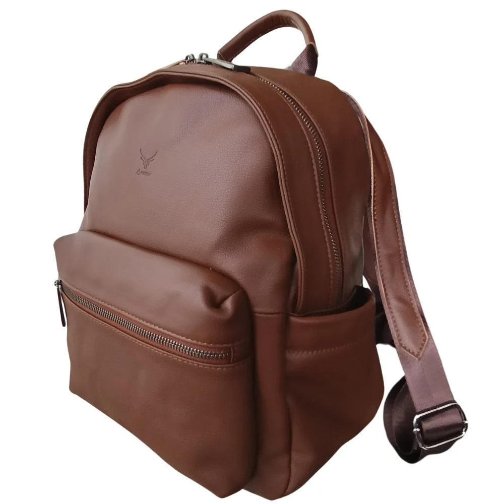 MOCHILA DE CUERO ARTEMISA 9292 (LAPTOP 13' + A4) - 5