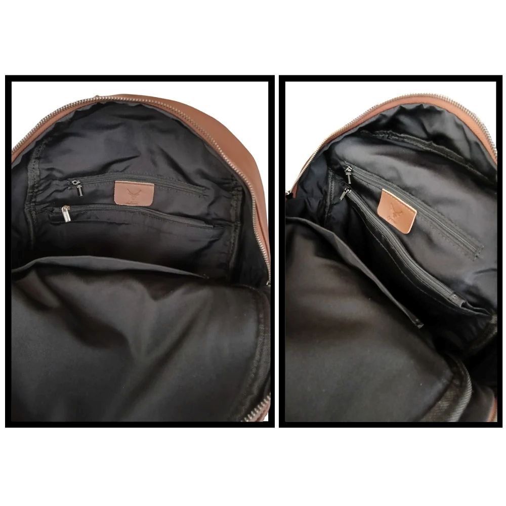 MOCHILA DE CUERO ARTEMISA 9292 (LAPTOP 13' + A4) - 6