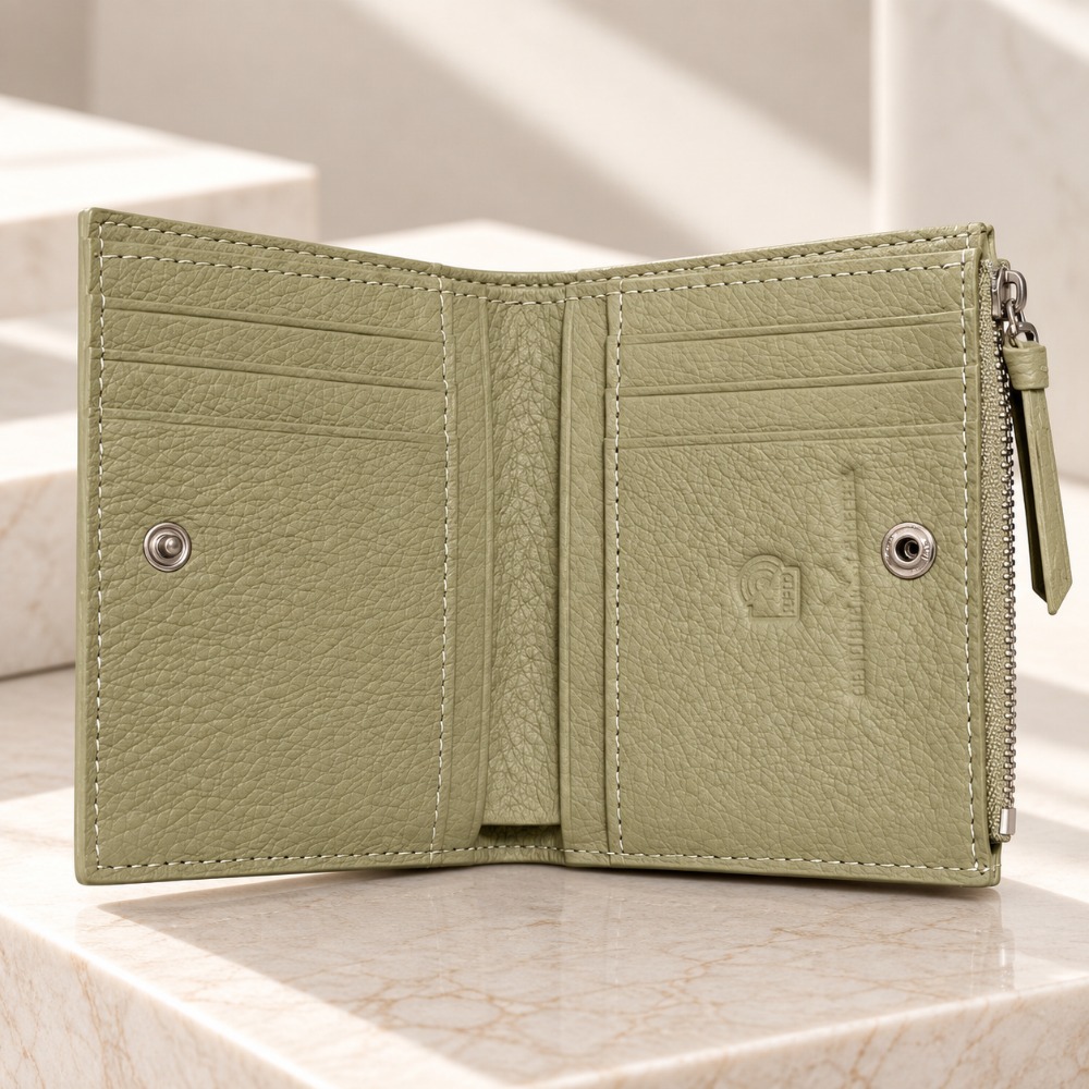 BILLETERA DE CUERO VACUNO WX2003 CON RFID. MUJER - 6