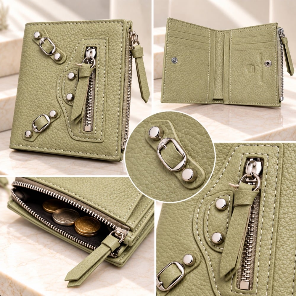 BILLETERA DE CUERO VACUNO WX2003 CON RFID. MUJER - 7