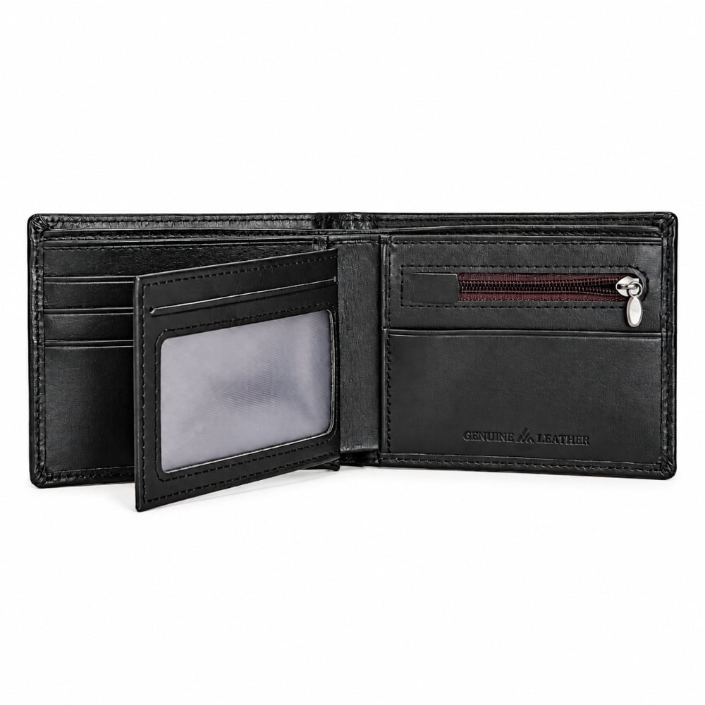 BILLETERA DE CUERO VACUNO CLÁSICA 1132 CON RFID - 2