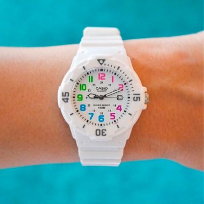 RELOJ CASIO MUJER ANÁLOGO LRW-200H-7BV - 4