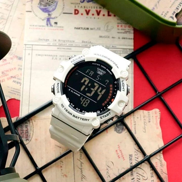 RELOJ CASIO AE-1500WH-8B2V BEIGE - 7