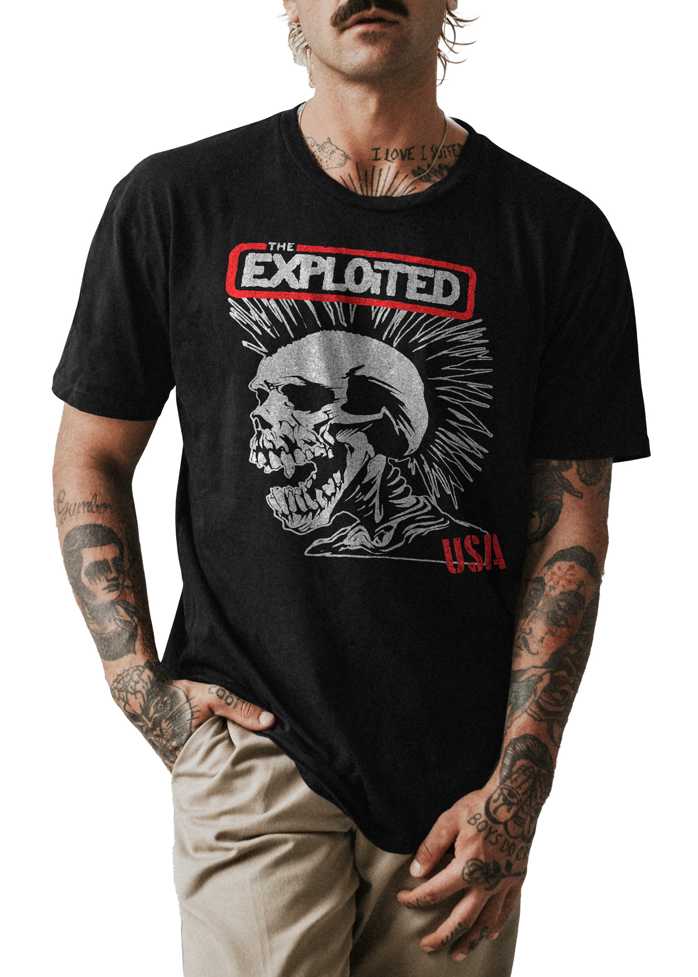 POLO UNISEX ODIN2013 PERSONALIZADO MOTIVO BANDA PUNK THE EXPLOITED 01 - 1