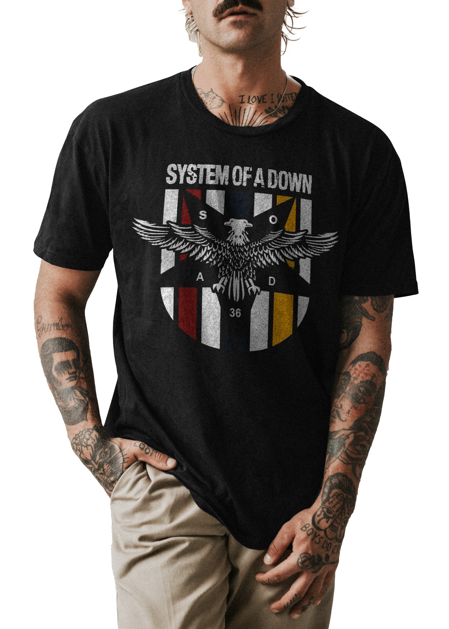 POLO UNISEX ODIN2013 PERSONALIZADO MOTIVO BANDA SYSTEM OF A DOWN 03 - 1