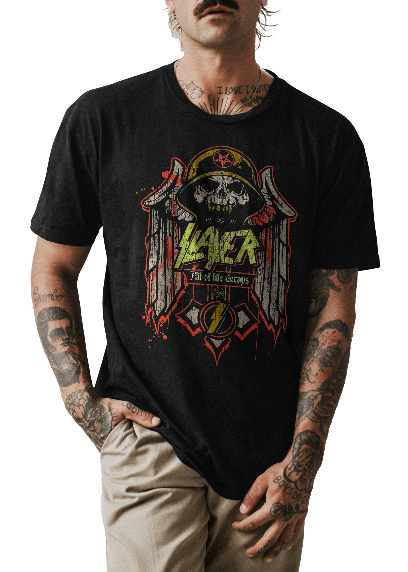 POLO UNISEX ODIN2013 PERSONALIZADO MOTIVO SLAYER BANDA THRASH METAL 04 - 1