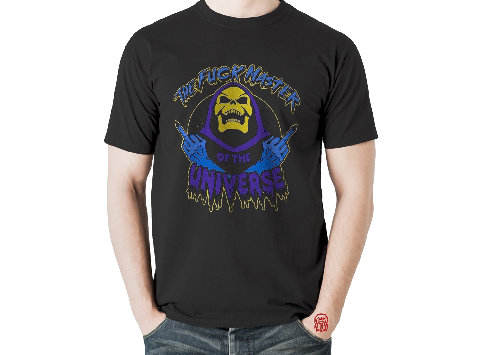 POLO UNISEX ODIN2013 PERSONALIZADO MOTIVO DIBUJO ANIMADO SKELETOR 02 - 1