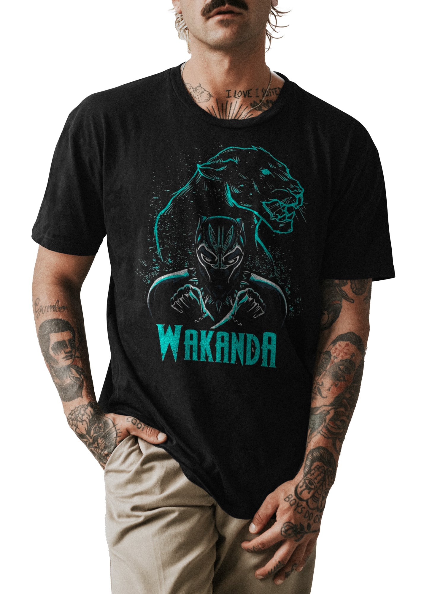 POLO UNISEX ODIN2013 PERSONALIZADO MOTIVO PELICULA PERSONAJE WAKANDA 01 - 1