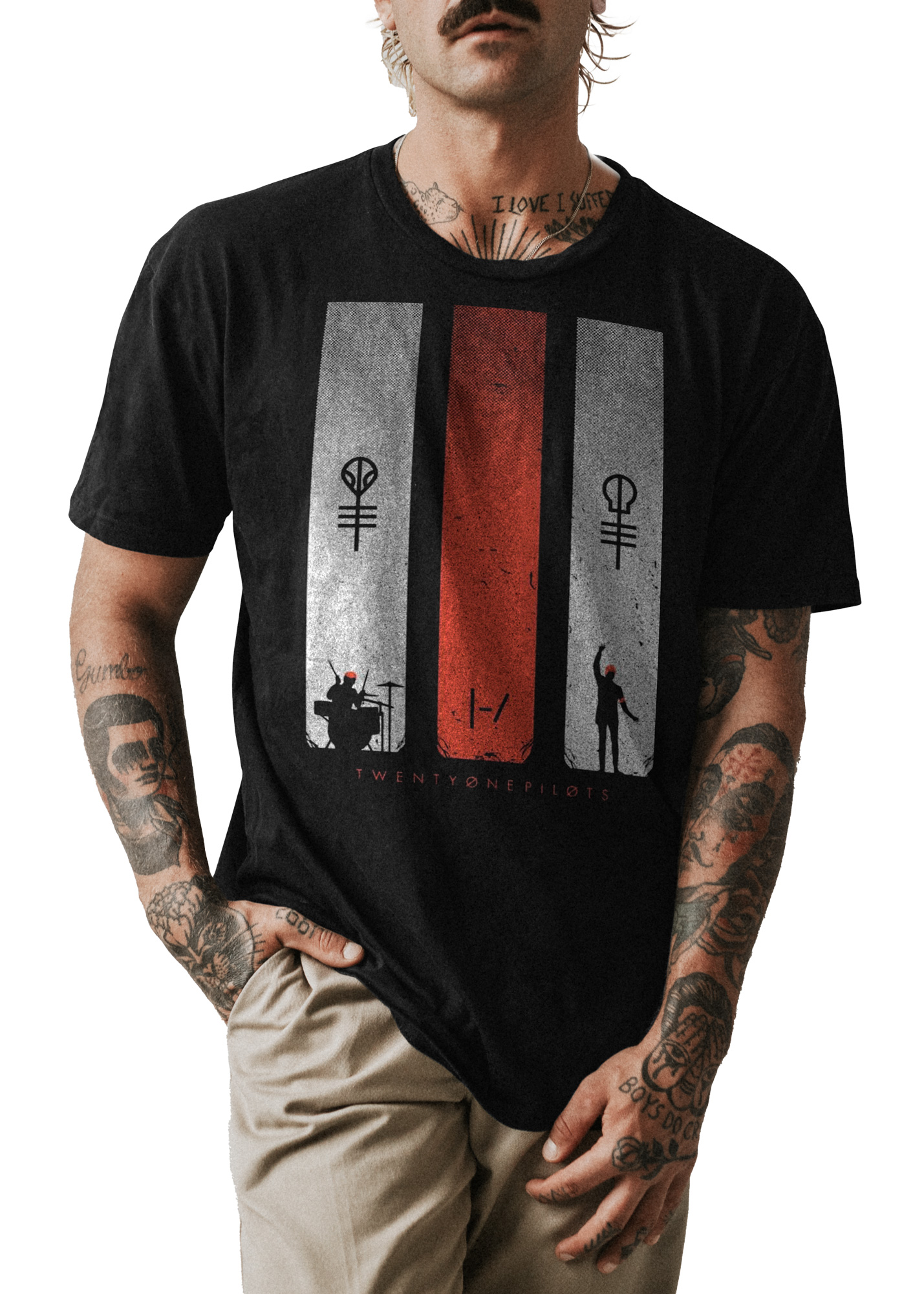 POLO UNISEX ODIN2013 PERSONALIZADO MOTIVO BANDA TWENTY ONE PILOTS 06 - 1