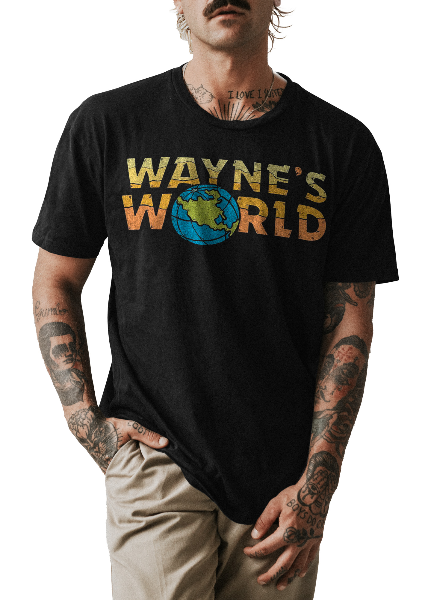 POLO UNISEX ODIN2013 PERSONALIZADO MOTIVO PELICULA WAYNE WORLD 01 - 1