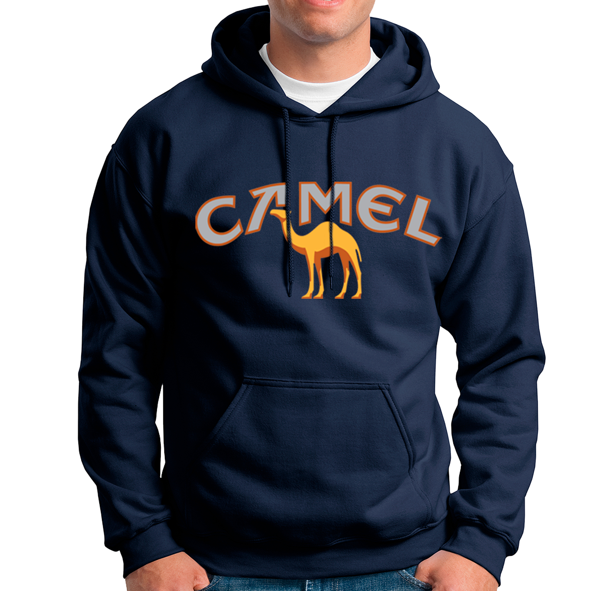 POLERA UNISEX ODIN2013 PERSONALIZADA CON CAPUCHA MOTIVO CIGARRILLOS CAMEL 02 - 1