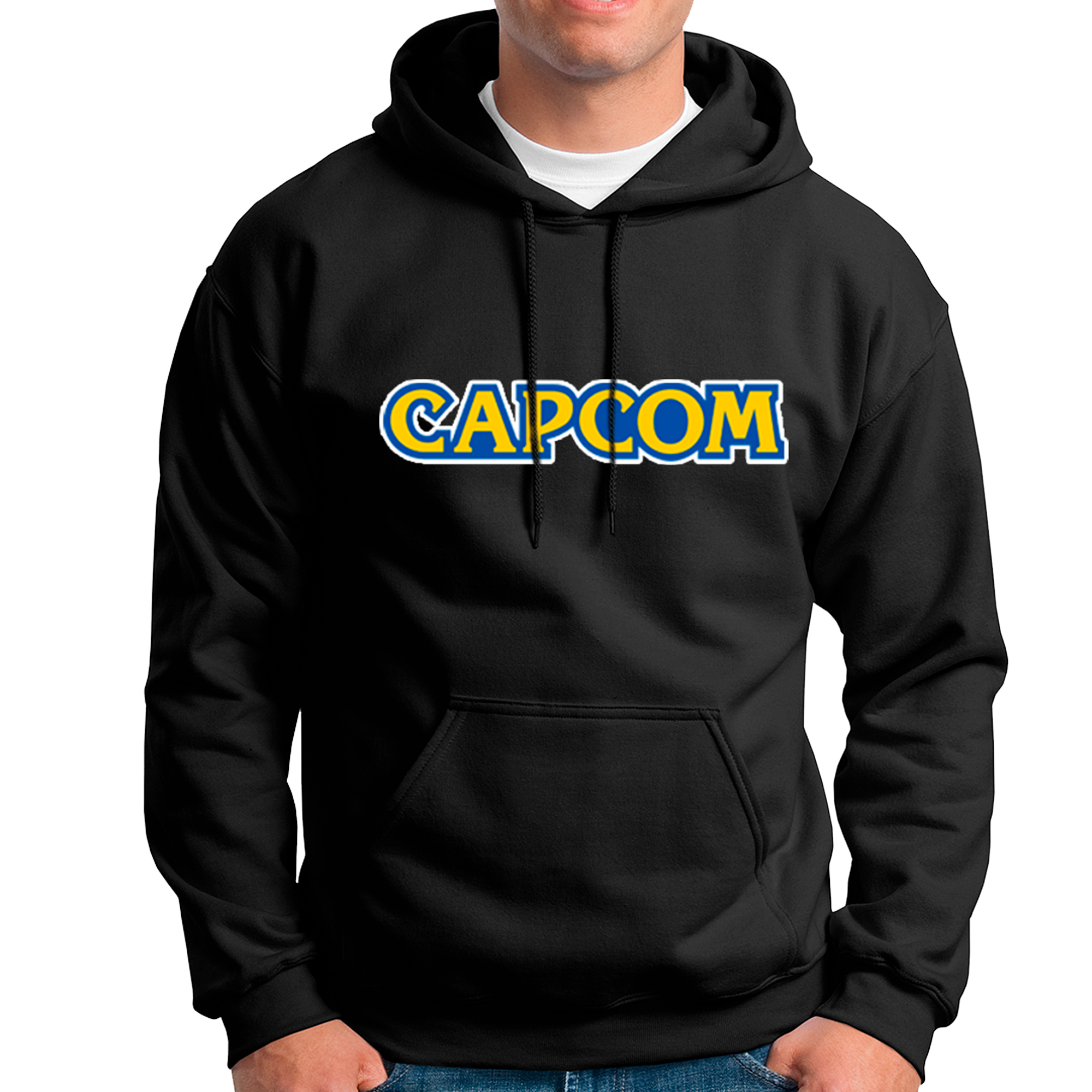 POLERA UNISEX ODIN2013 PERSONALIZADA CON CAPUCHA MOTIVO VIDEOJUEGO CAPCOM 01 - 1