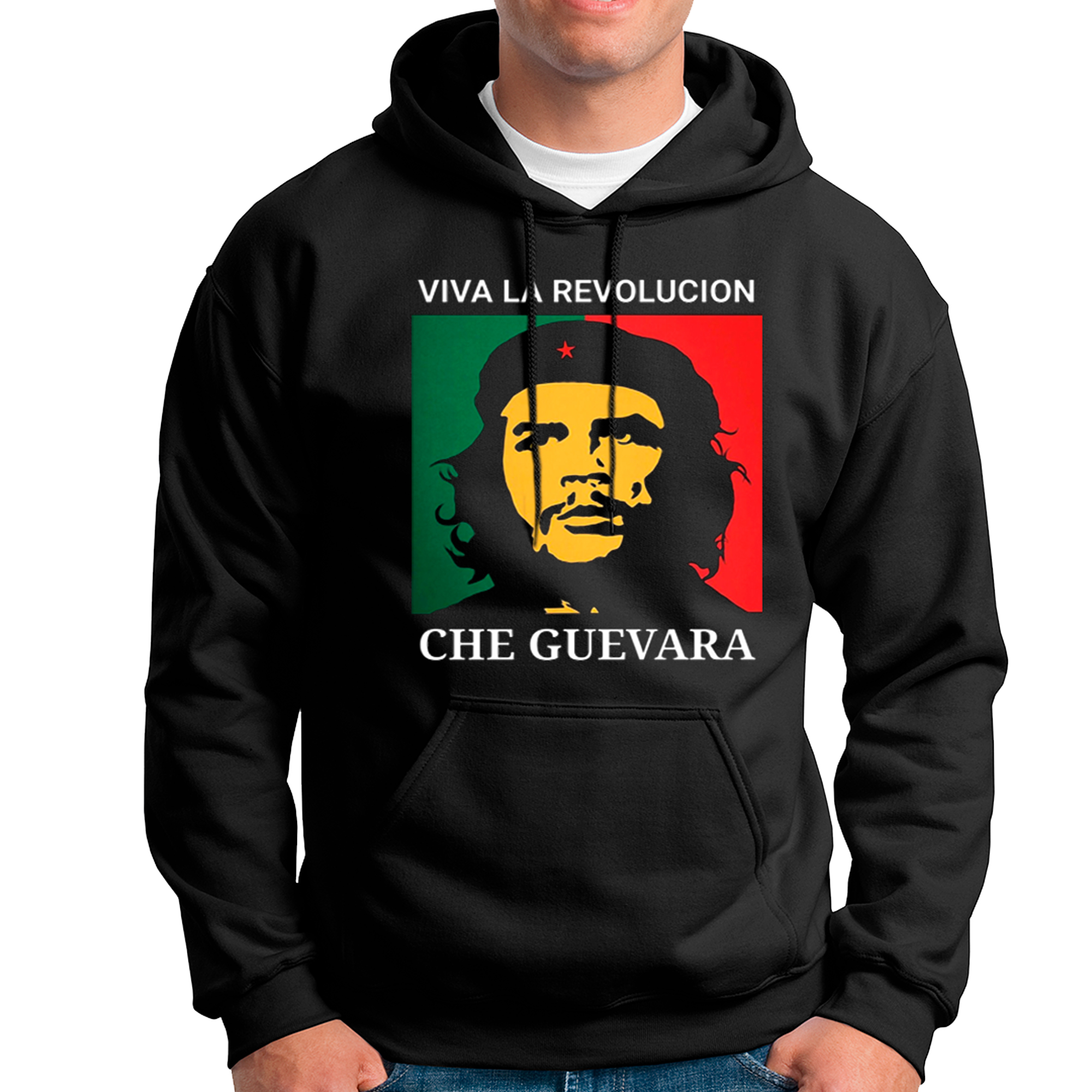 POLERA UNISEX ODIN2013 PERSONALIZADA CON CAPUCHA MOTIVO CHE GUEVARA 02 - 1