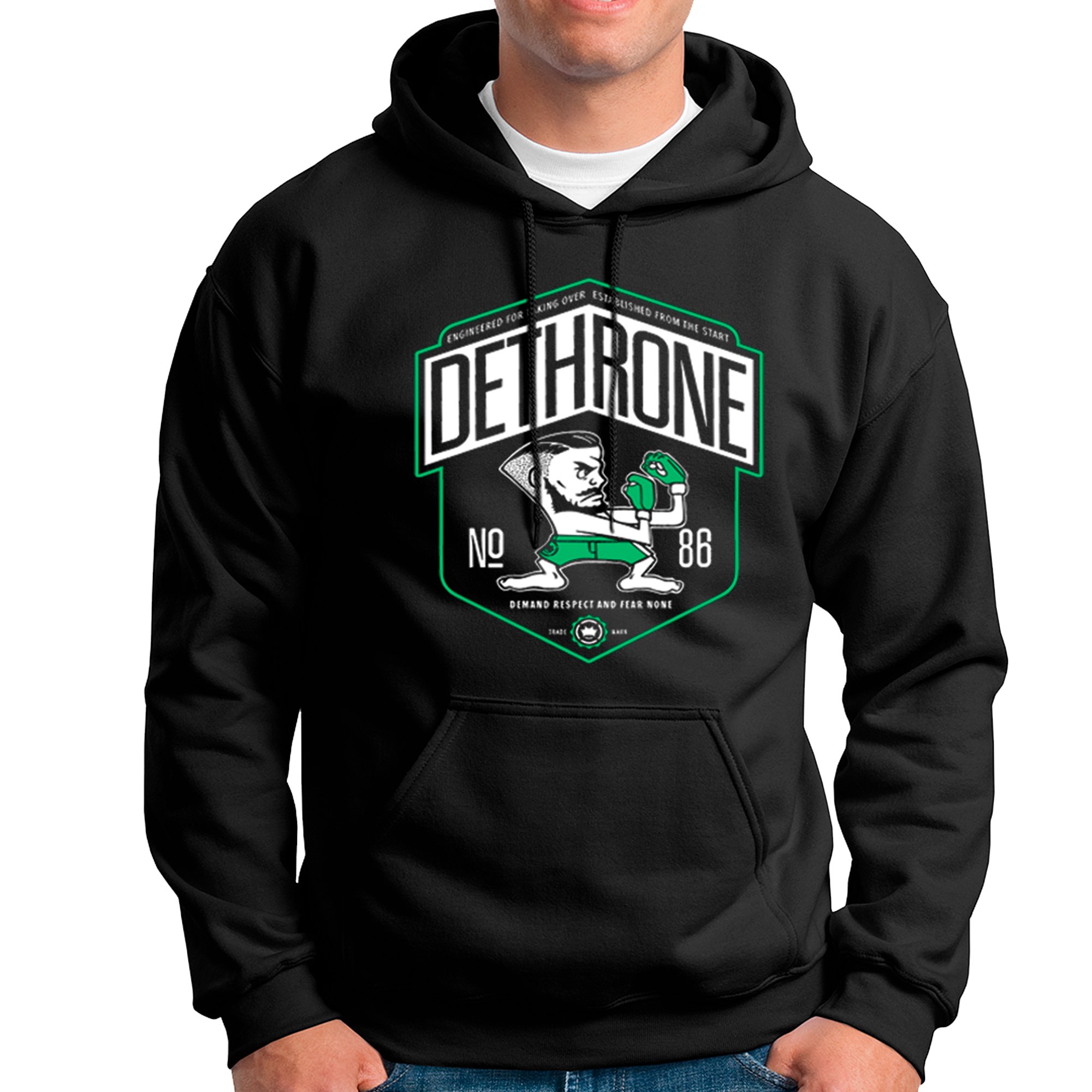 POLERA UNISEX ODIN2013 PERSONALIZADA CON CAPUCHA MOTIVO CONNOR MCGREGOR 02 - 1