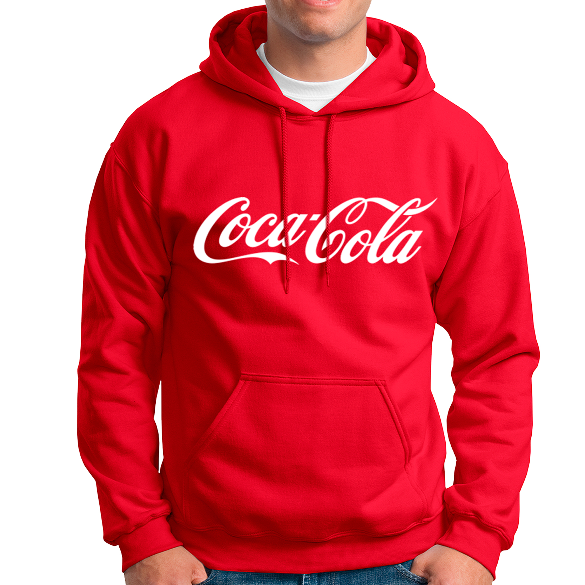 POLERA UNISEX ODIN2013 PERSONALIZADA CON CAPUCHA MOTIVO COCA COLA 01 - 1
