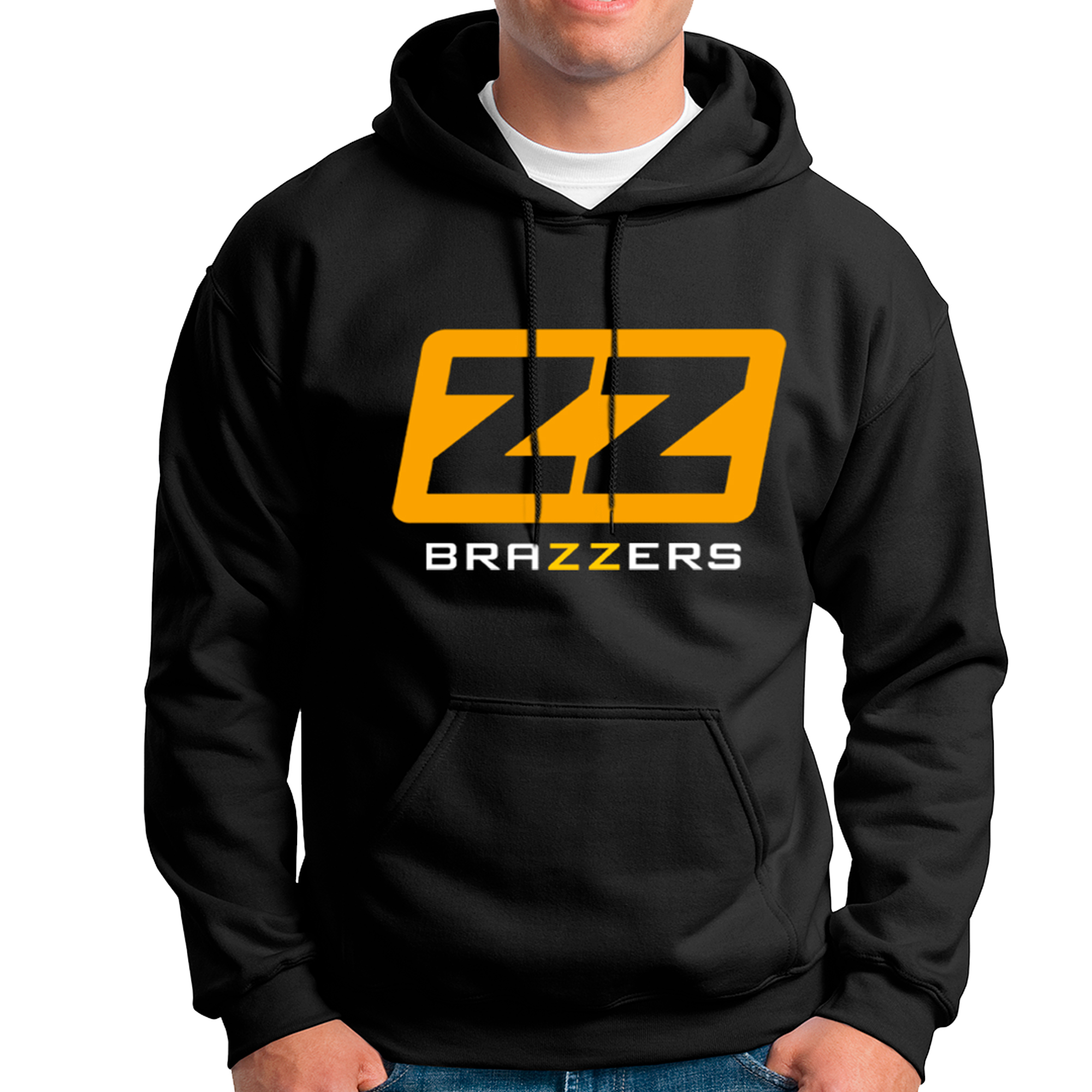 POLERA UNISEX ODIN2013 PERSONALIZADA CON CAPUCHA MOTIVO BRAZZERS 01 - 1