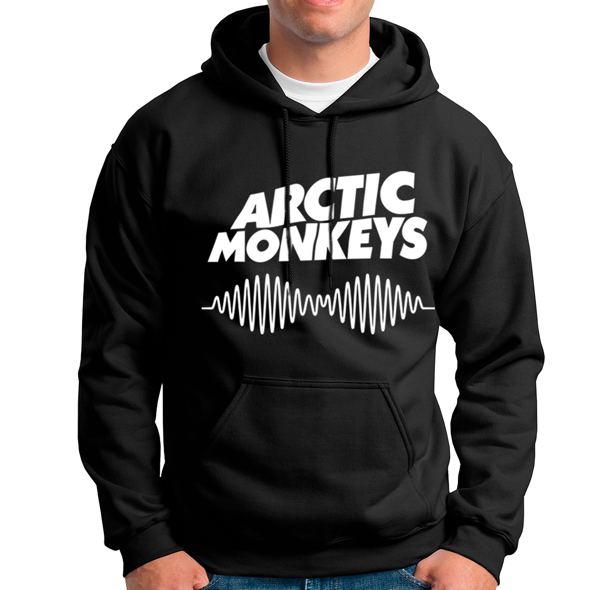 POLERA UNISEX ODIN2013 PERSONALIZADA CON CAPUCHA MOTIVO BANDA ARCTIC MONKEYS 01 - 1