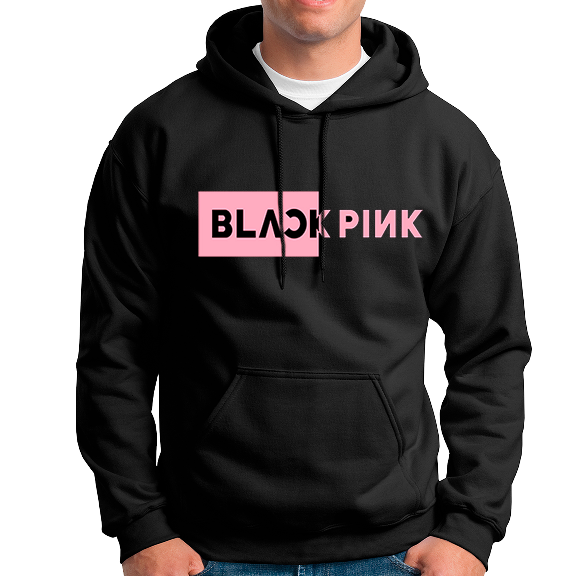 POLERA UNISEX ODIN2013 PERSONALIZADA CON CAPUCHA MOTIVO BLACKPINK 02 - 1