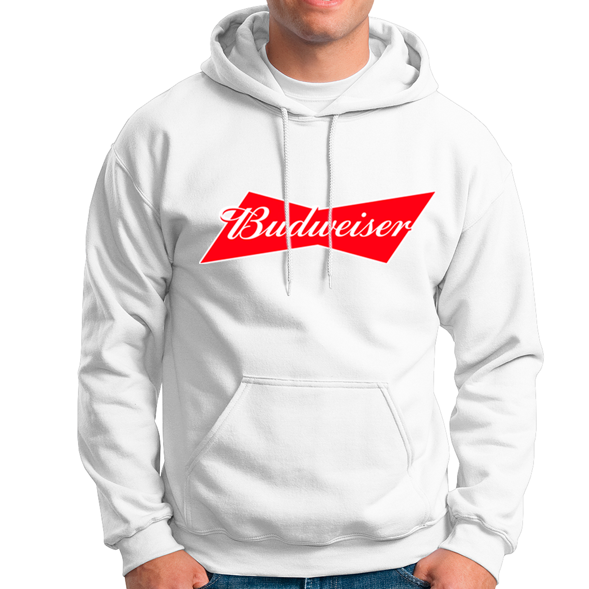 POLERA UNISEX ODIN2013 PERSONALIZADA CON CAPUCHA MOTIVO BUDWEISER 02 - 1