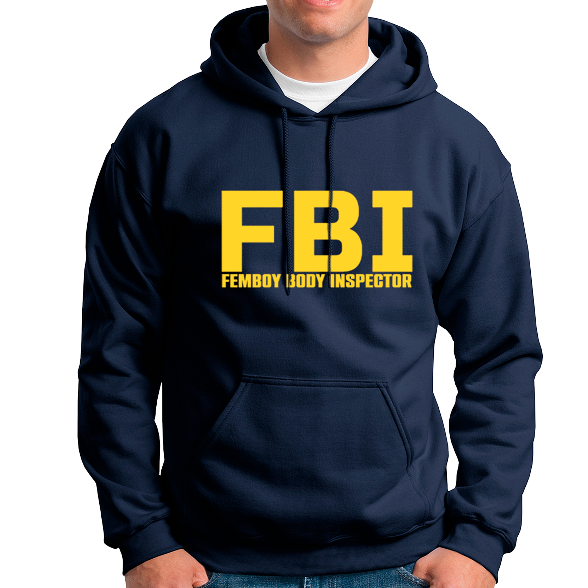 POLERA UNISEX ODIN2013 CON CAPUCHA PERSONALIZADA MOTIVO FBI 02 - 1