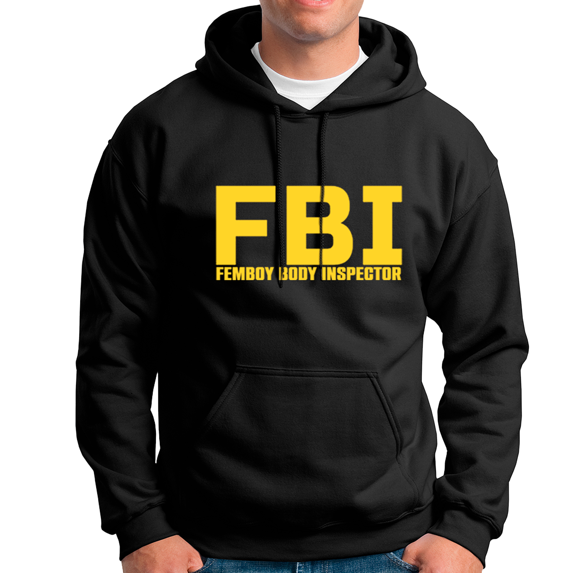POLERA UNISEX ODIN2013 CON CAPUCHA PERSONALIZADA MOTIVO FBI 01 - 1