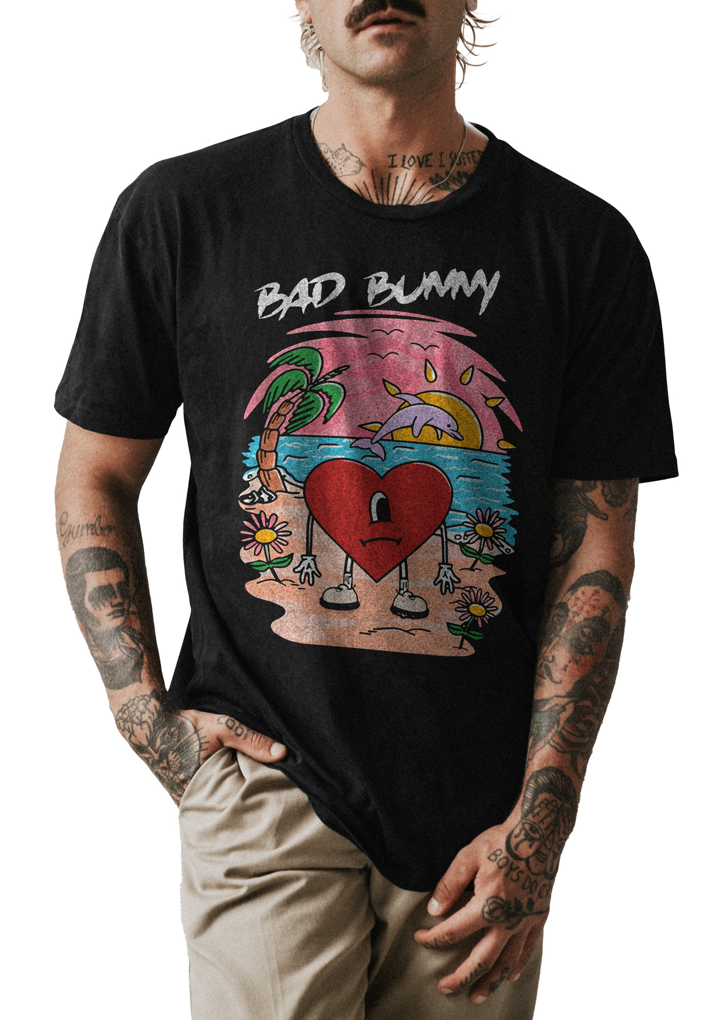 POLO UNISEX ODIN2013 PERSONALIZADO MOTIVO BAB BUNNY 02 - 1