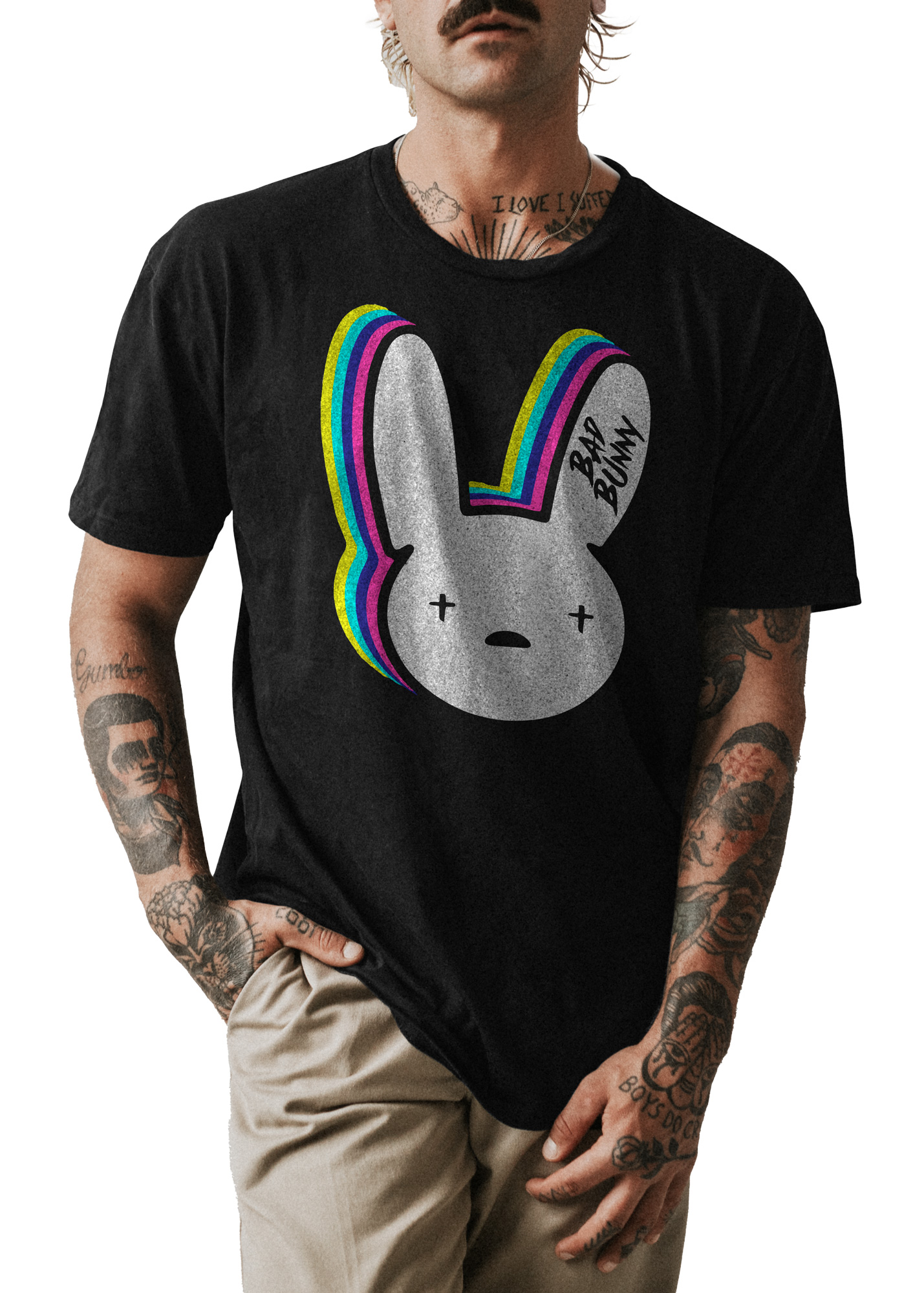 POLO UNISEX ODIN2013 PERSONALIZADO MOTIVO BAB BUNNY 03 - 1