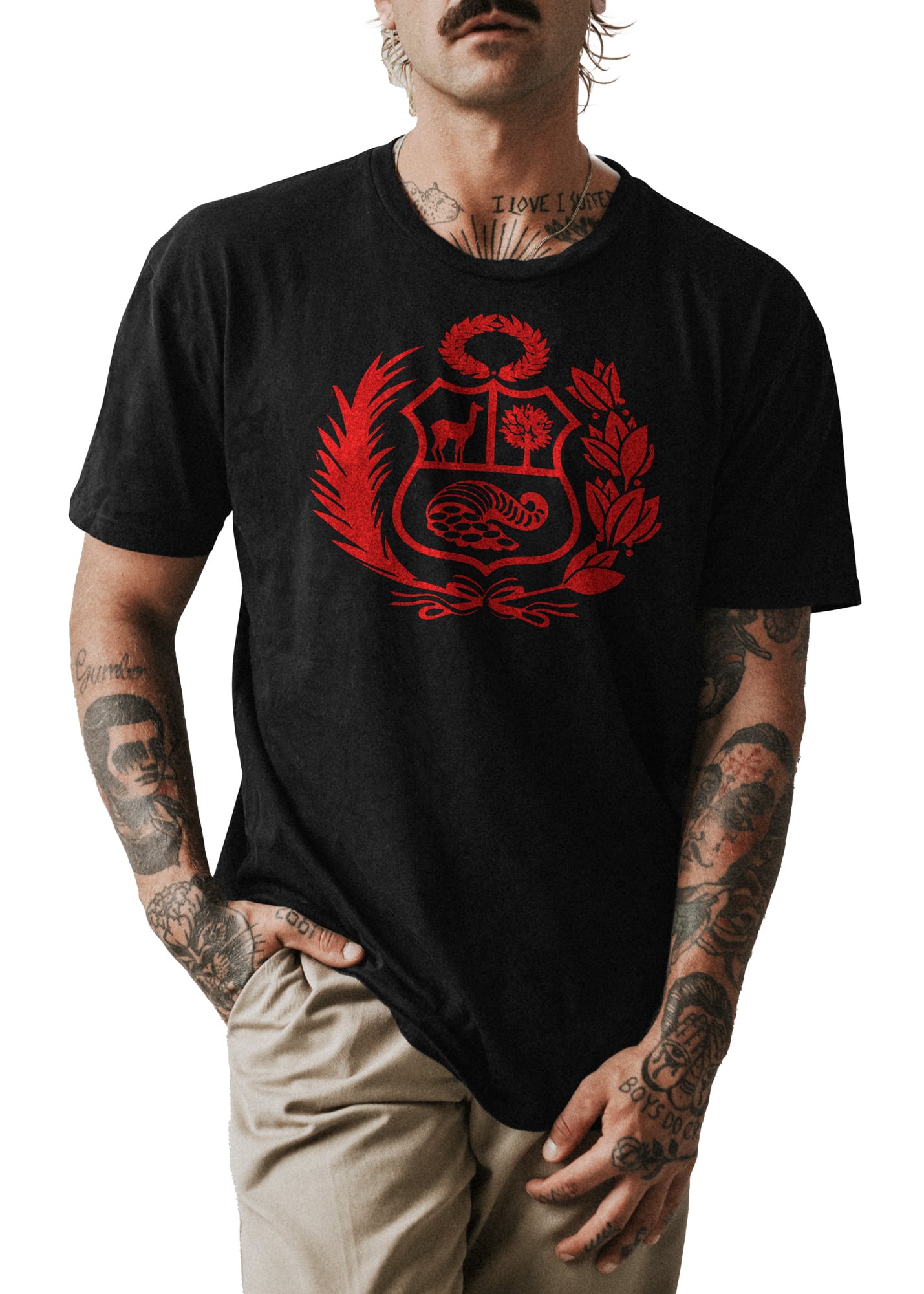 POLO UNISEX ODIN2013 PERSONALIZADO MOTIVO ESCUDO PERUANO PERU 02 - 1