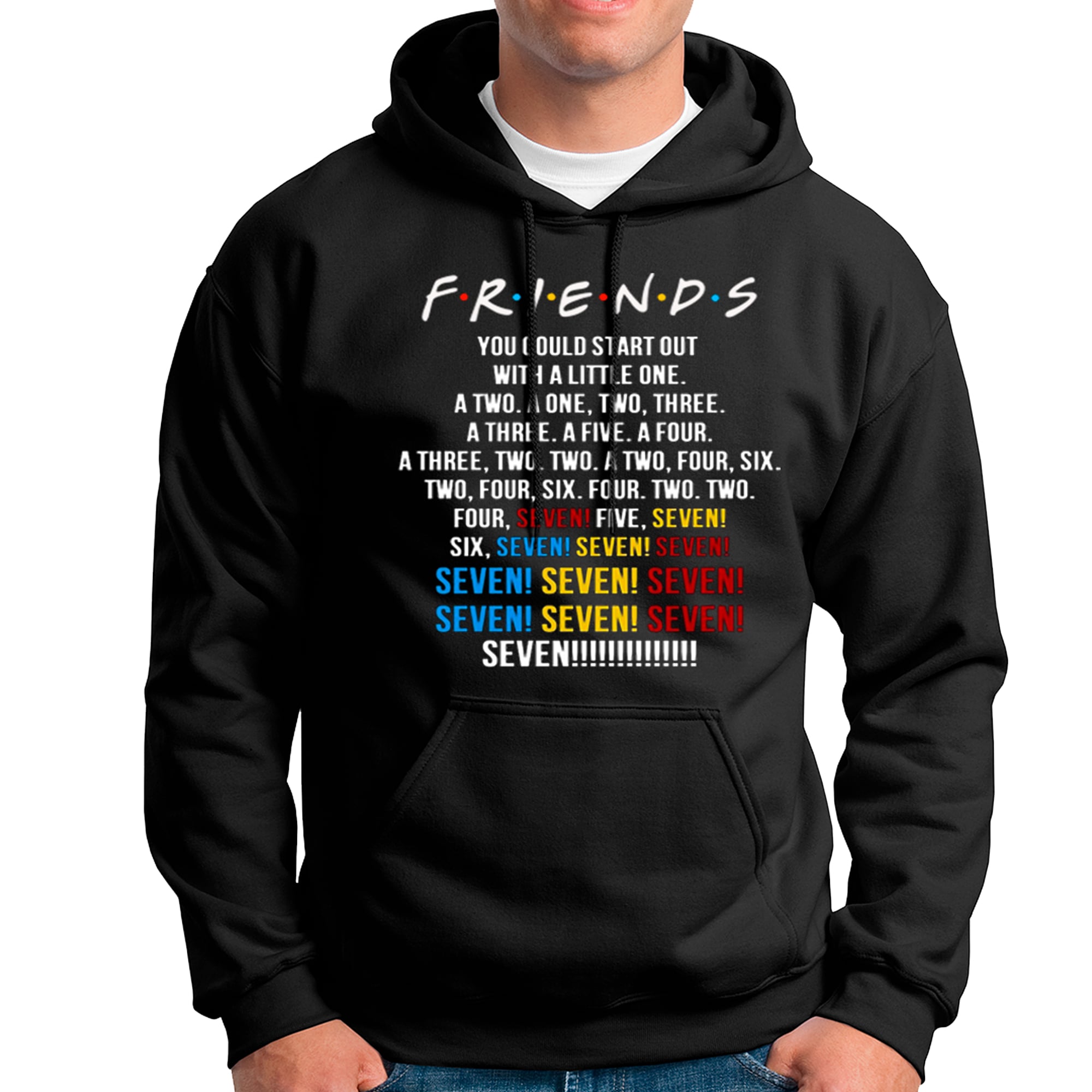 POLERA UNISEX ODIN2013 CON CAPUCHA MOTIVO FRIENDS 04 - 1