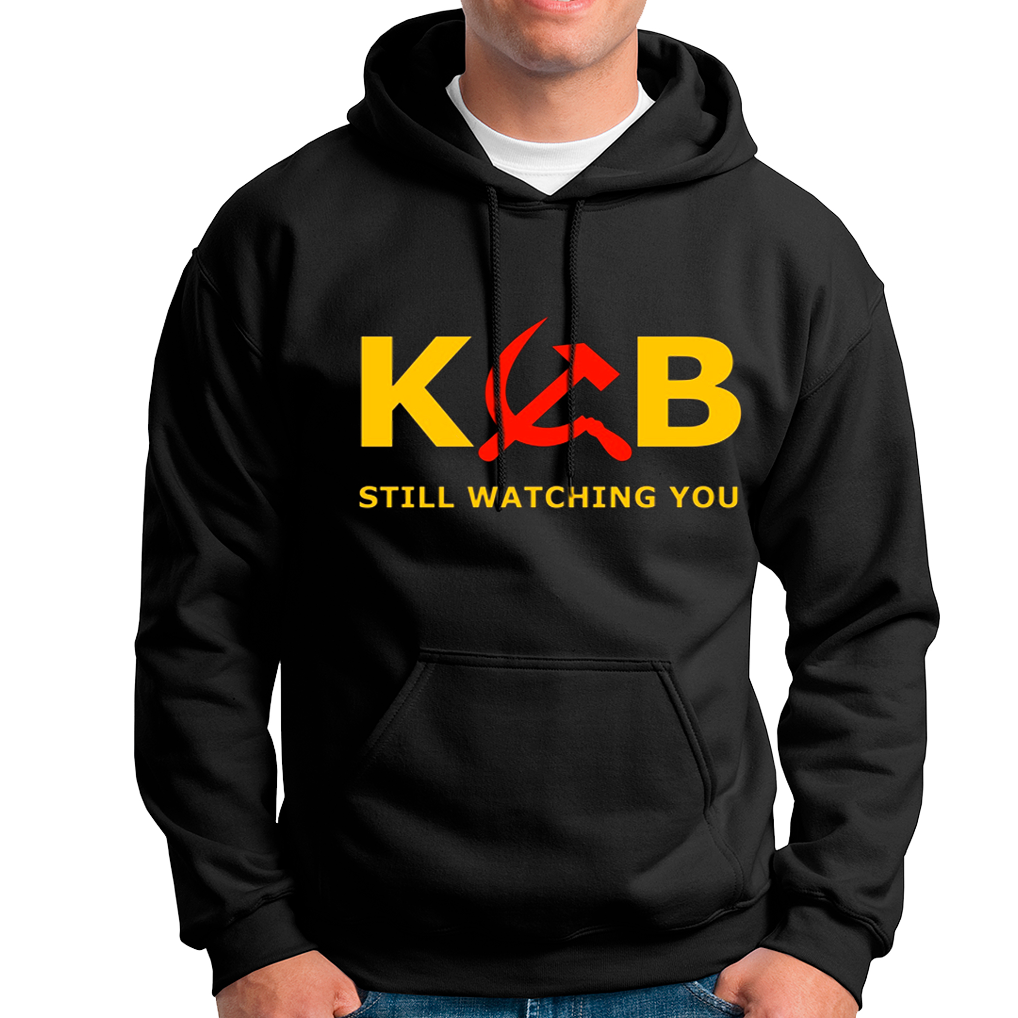 POLERA UNISEX ODIN2013 CON CAPUCHA MOTIVO KGB 01 - 1
