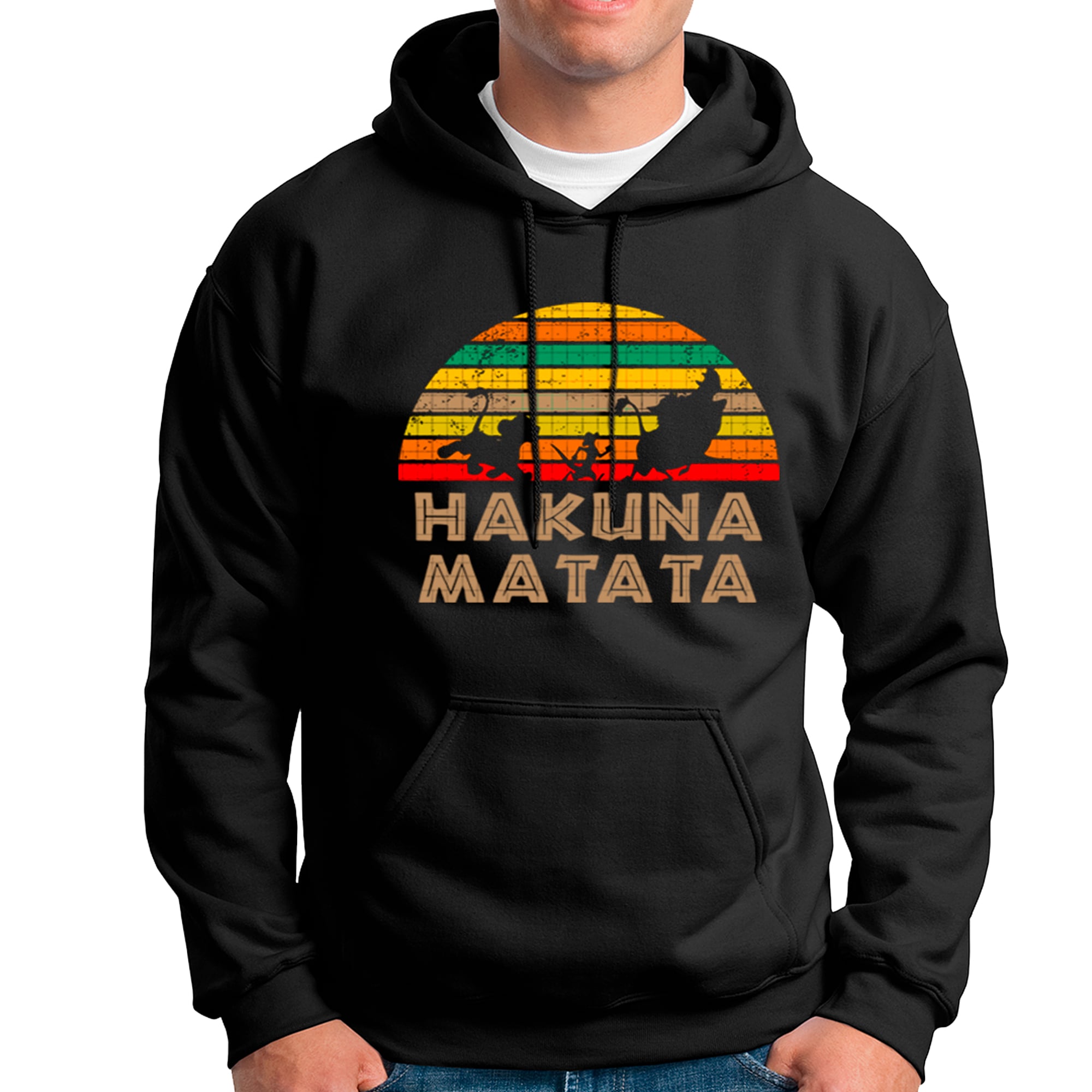 POLERA UNISEX ODIN2013 CON CAPUCHA MOTIVO HAKUNA MATATA 01 - 1