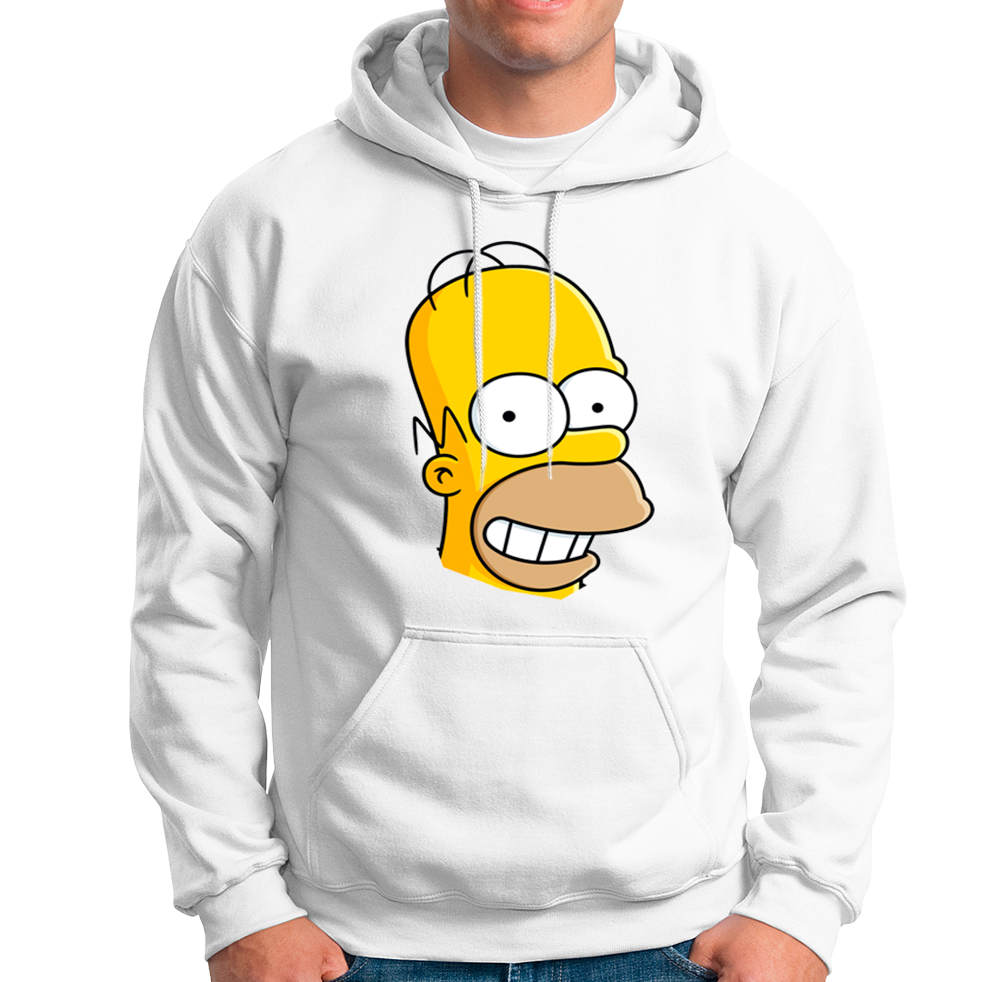 POLERA UNISEX ODIN2013 CON CAPUCHA MOTIVO HOMERO SIMPSON 01 - 1