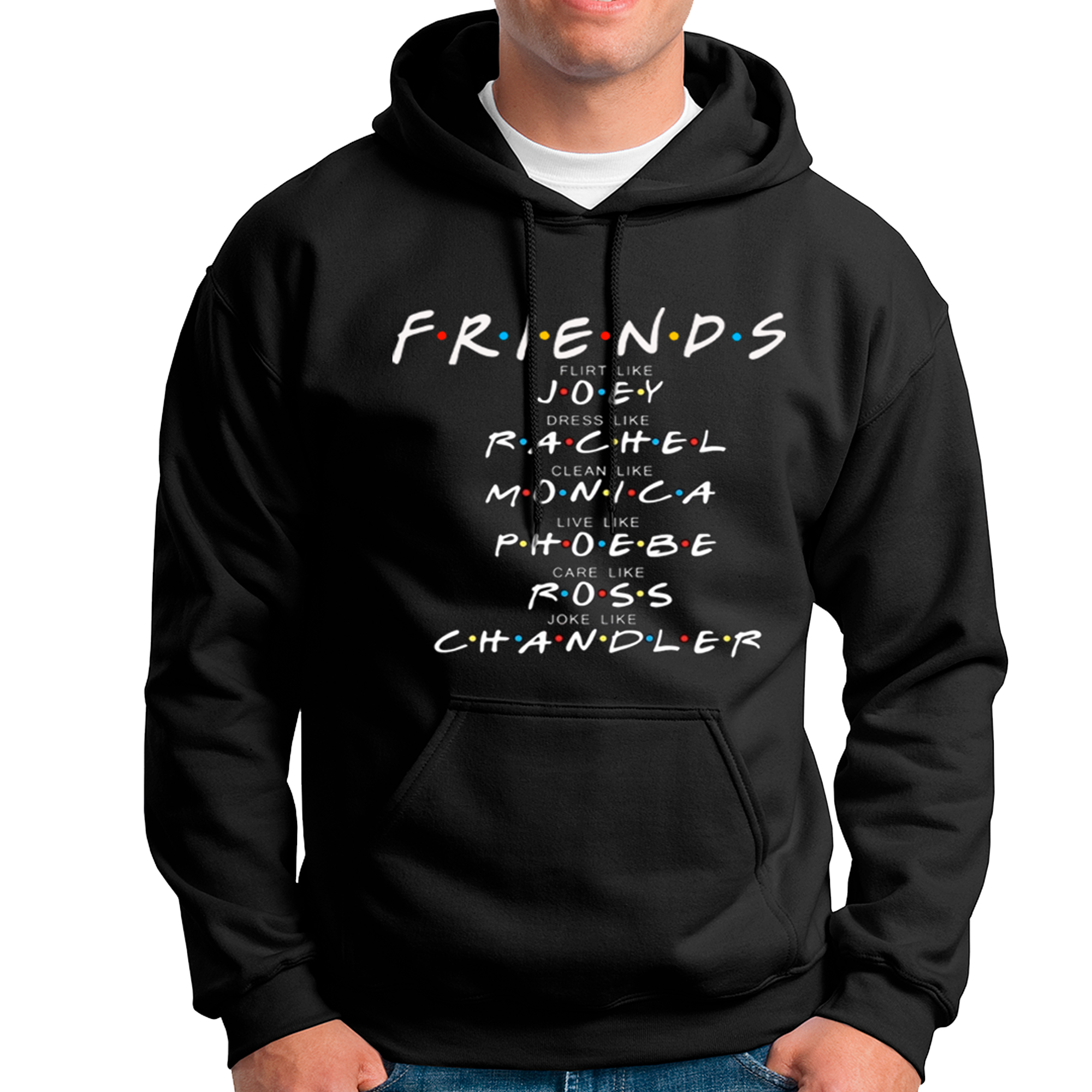 POLERA UNISEX ODIN2013 CON CAPUCHA MOTIVO FRIENDS 01 - 1