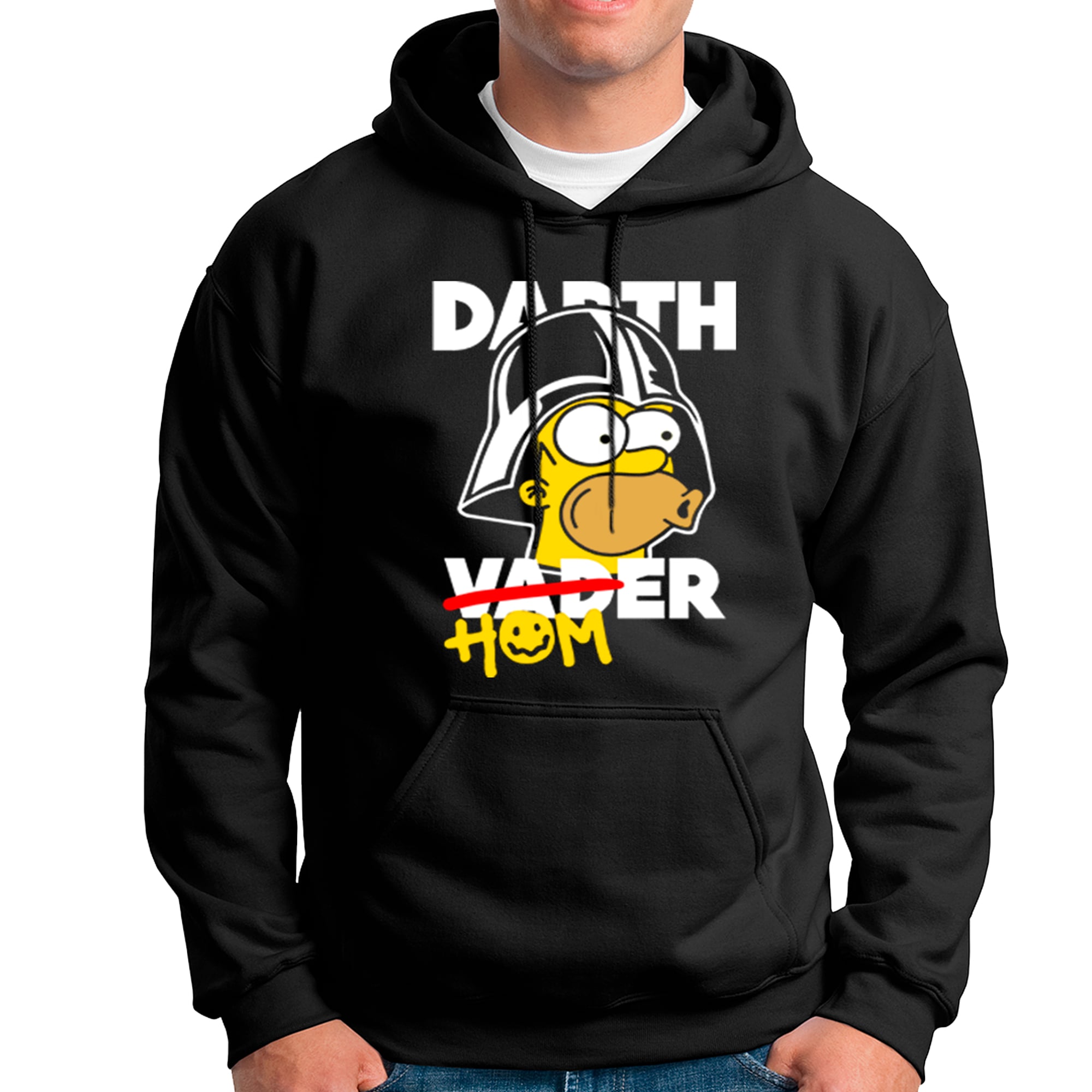 POLERA UNISEX ODIN2013 CON CAPUCHA MOTIVO HOMERO SIMPSON PARODIA DARTH VADER 01 - 1