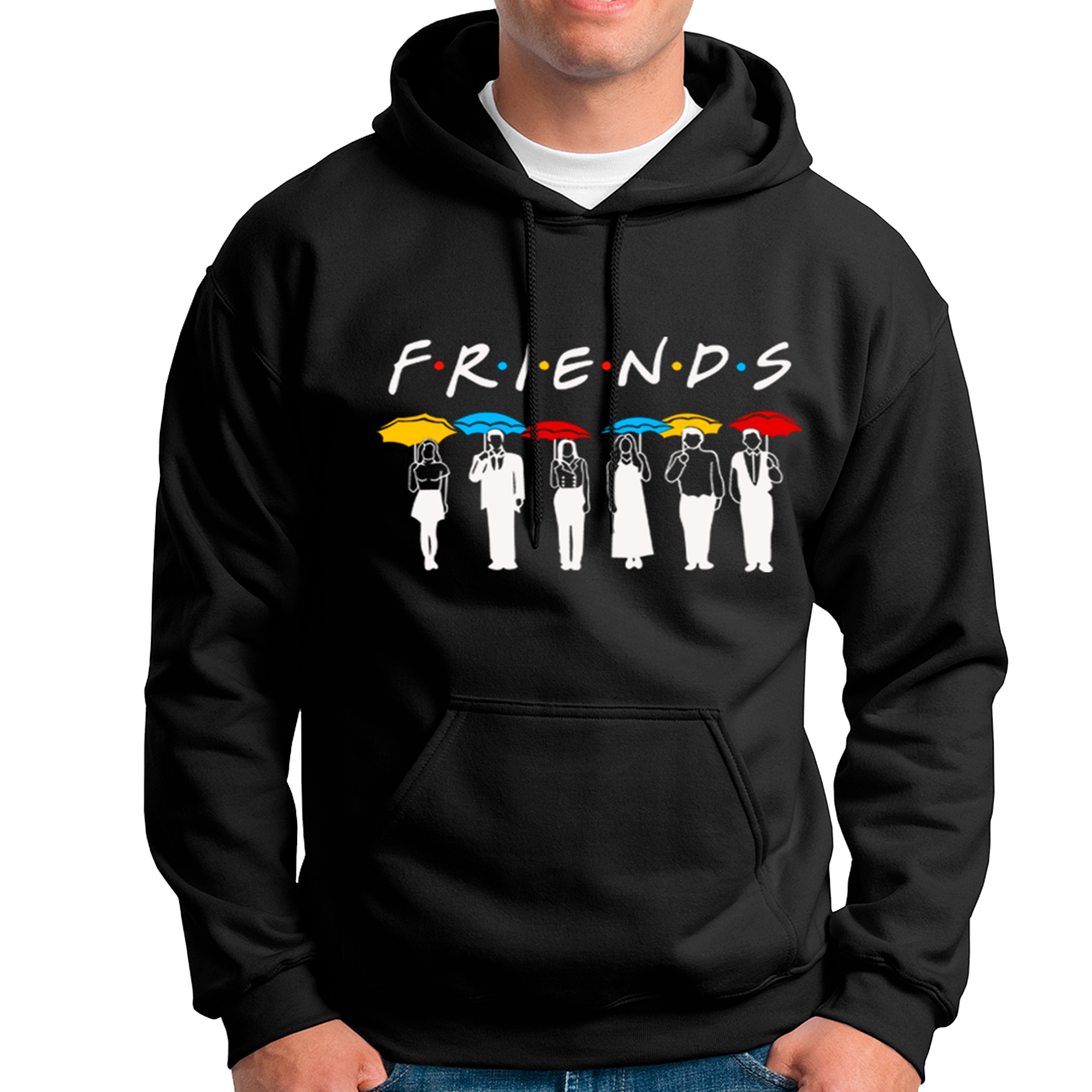 POLERA UNISEX ODIN2013 CON CAPUCHA MOTIVO FRIENDS 02 - 1