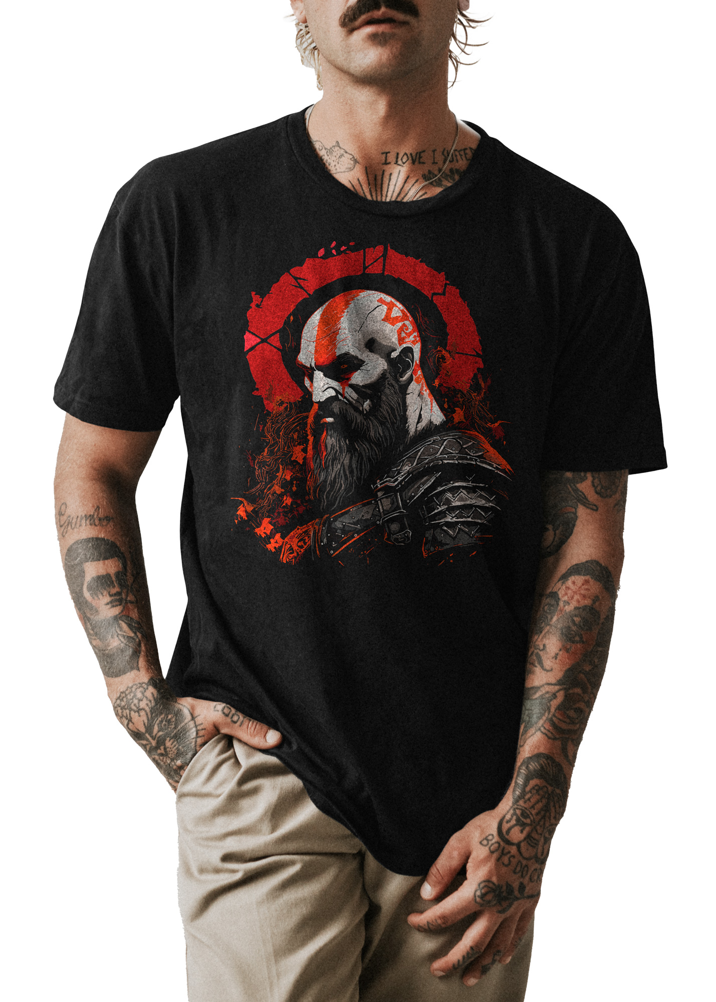 POLO UNISEX ODIN2013 PERSONALIZADA MOTIVO GOD OF WAR 01 - 1