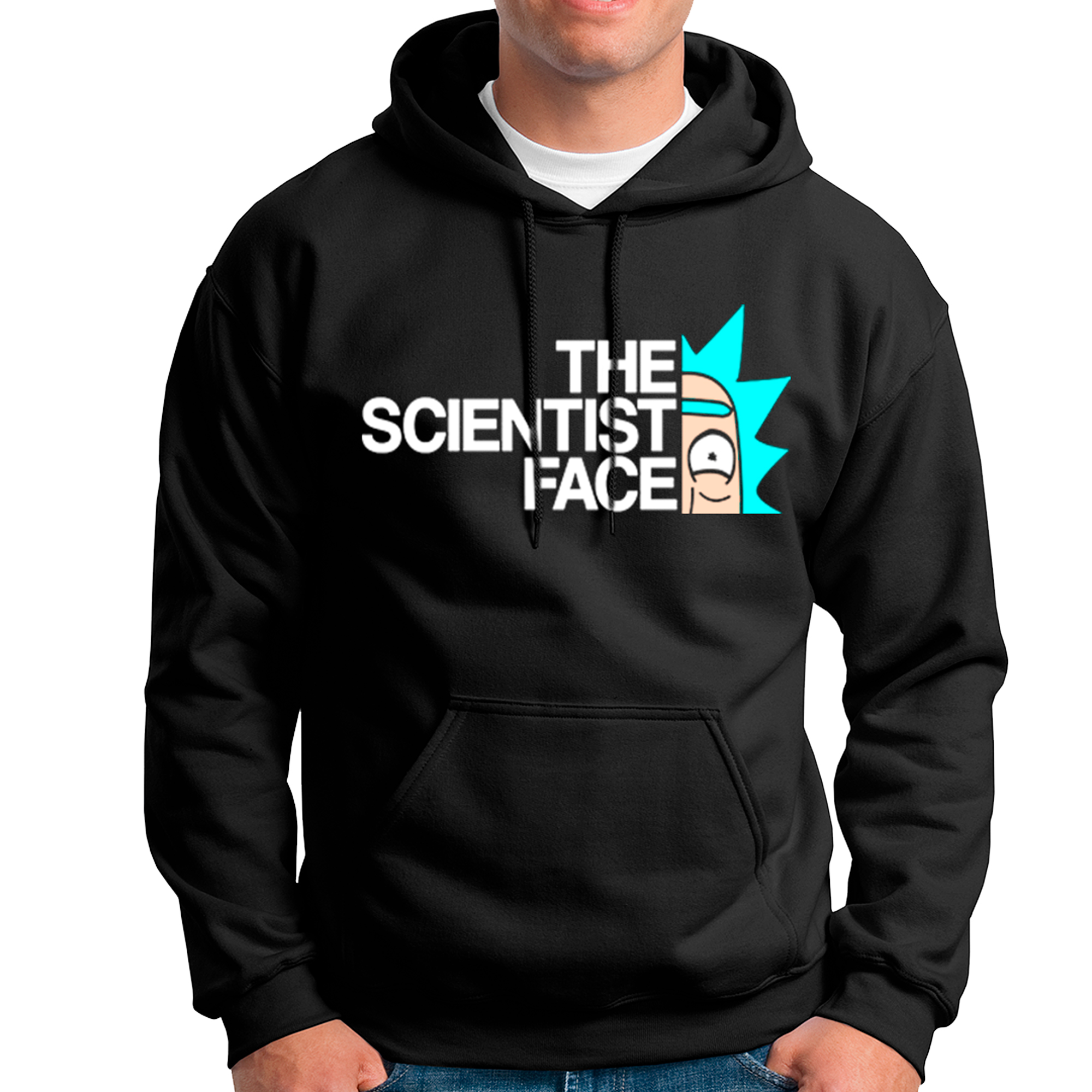 POLERA UNISEX ODIN2013 CON CAPUCHA THE SCIENTIST FACE PARODIA 01 - 1