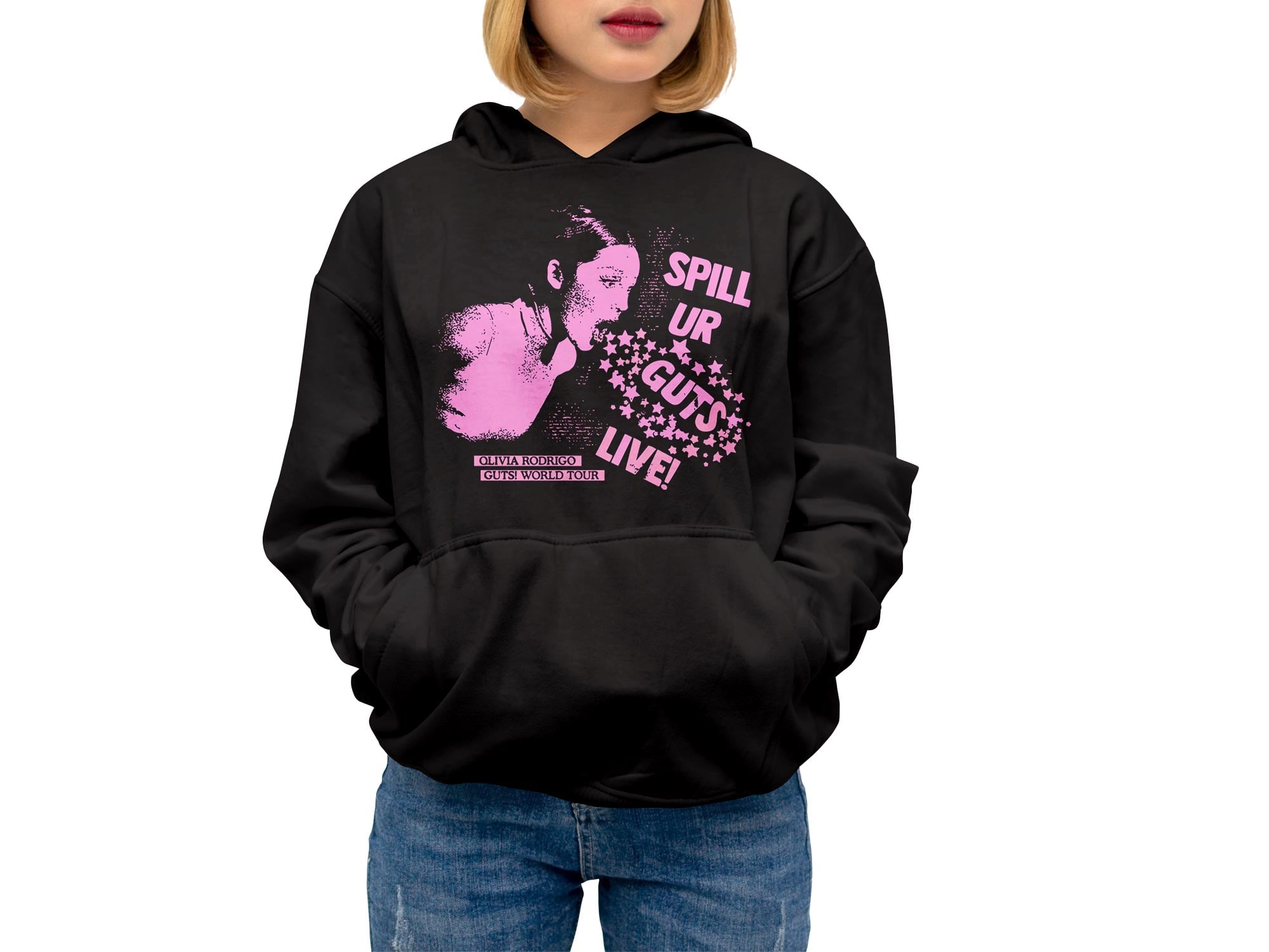 POLERA MUJER ODIN2013 CON CAPUCHA MOTIVO OLIVIA RODRIGO 04 - 1