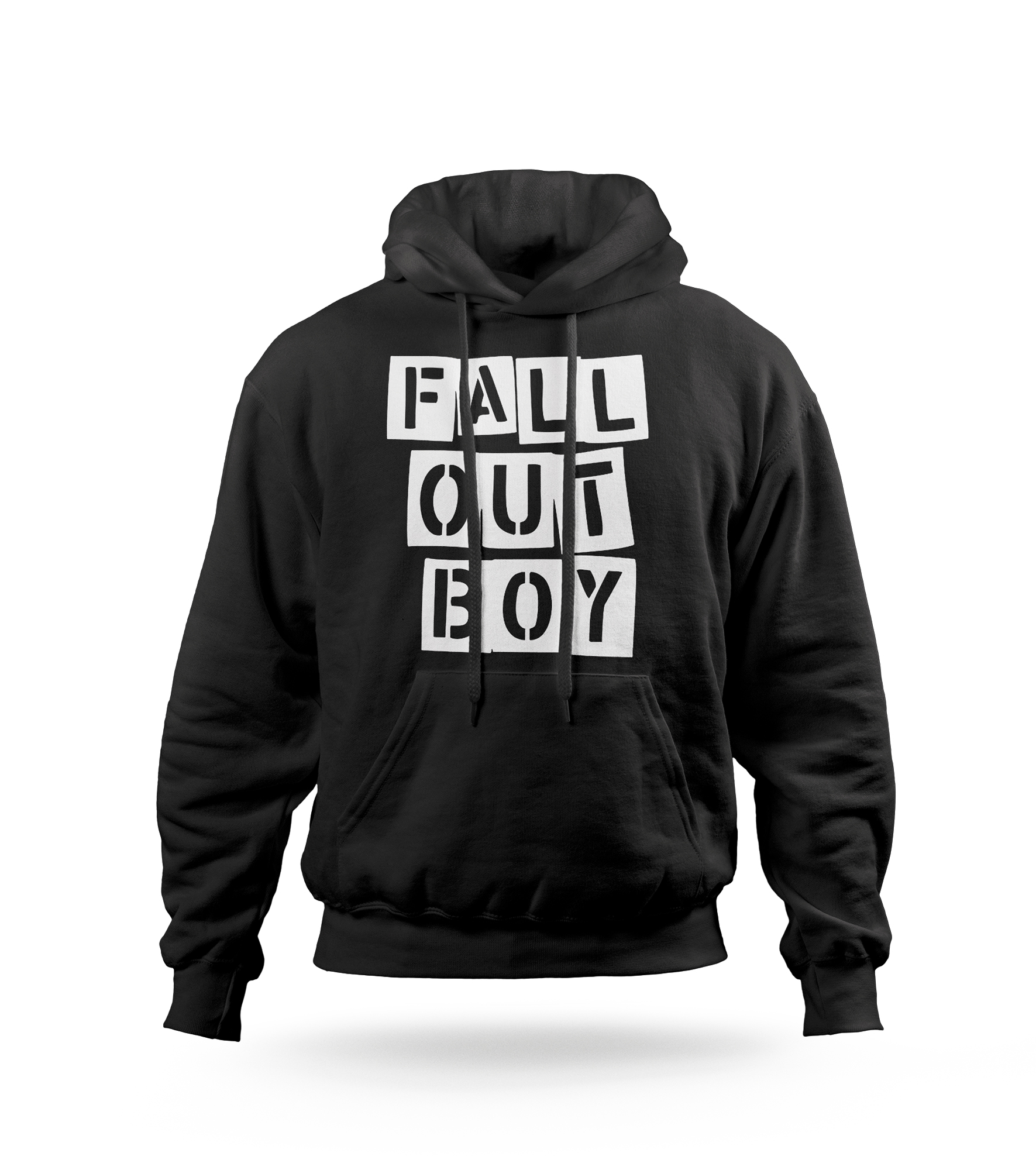 POLERA CON CAPUCHA  BANDA DE ROCK FALL  OUT BOY 01 - 1