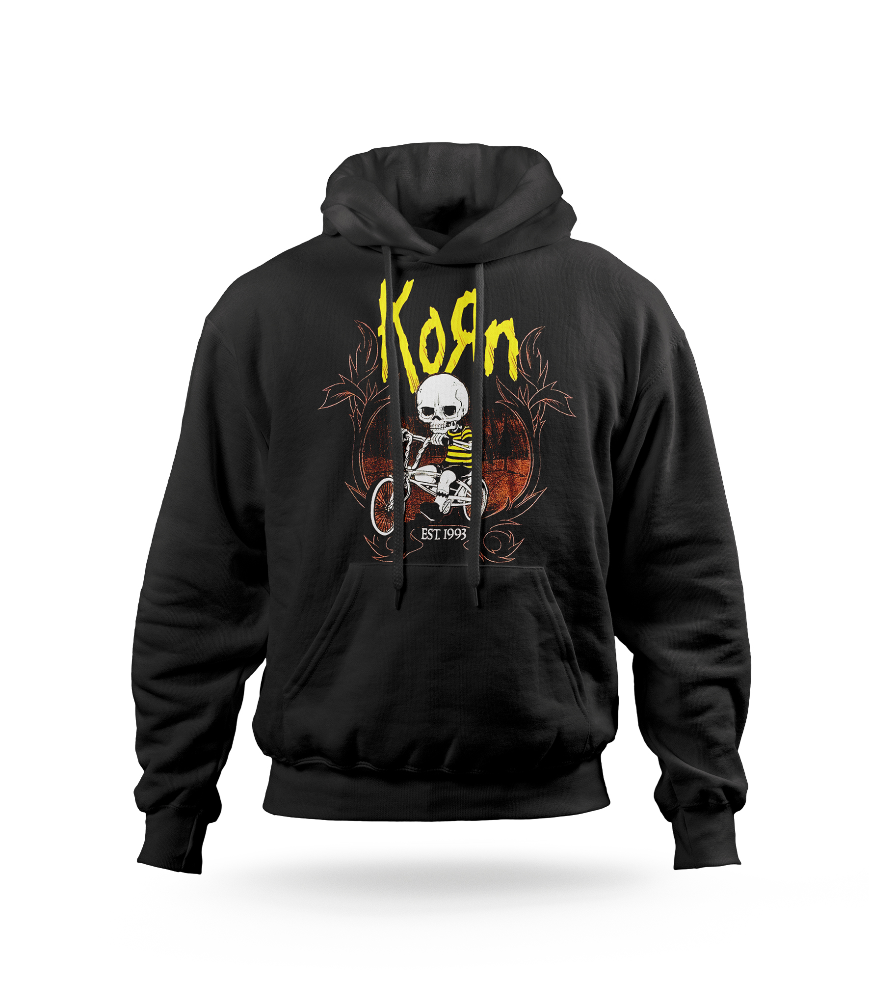 POLERA CON CAPUCHA BANDA KORN 01 - 1