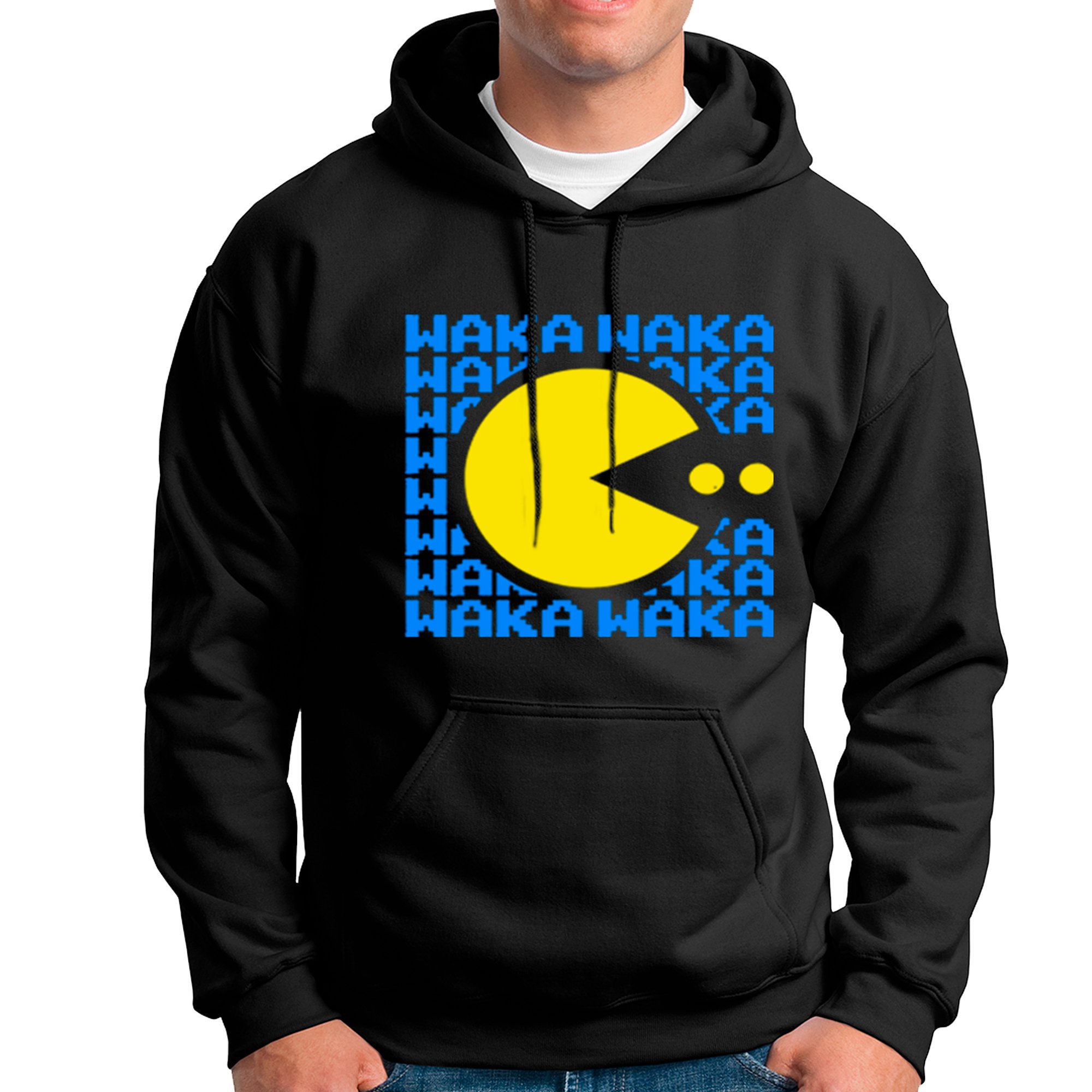 POLERA CON CAPUCHA LOGO VIDEOJUEGO PAC MAN 02 - 1