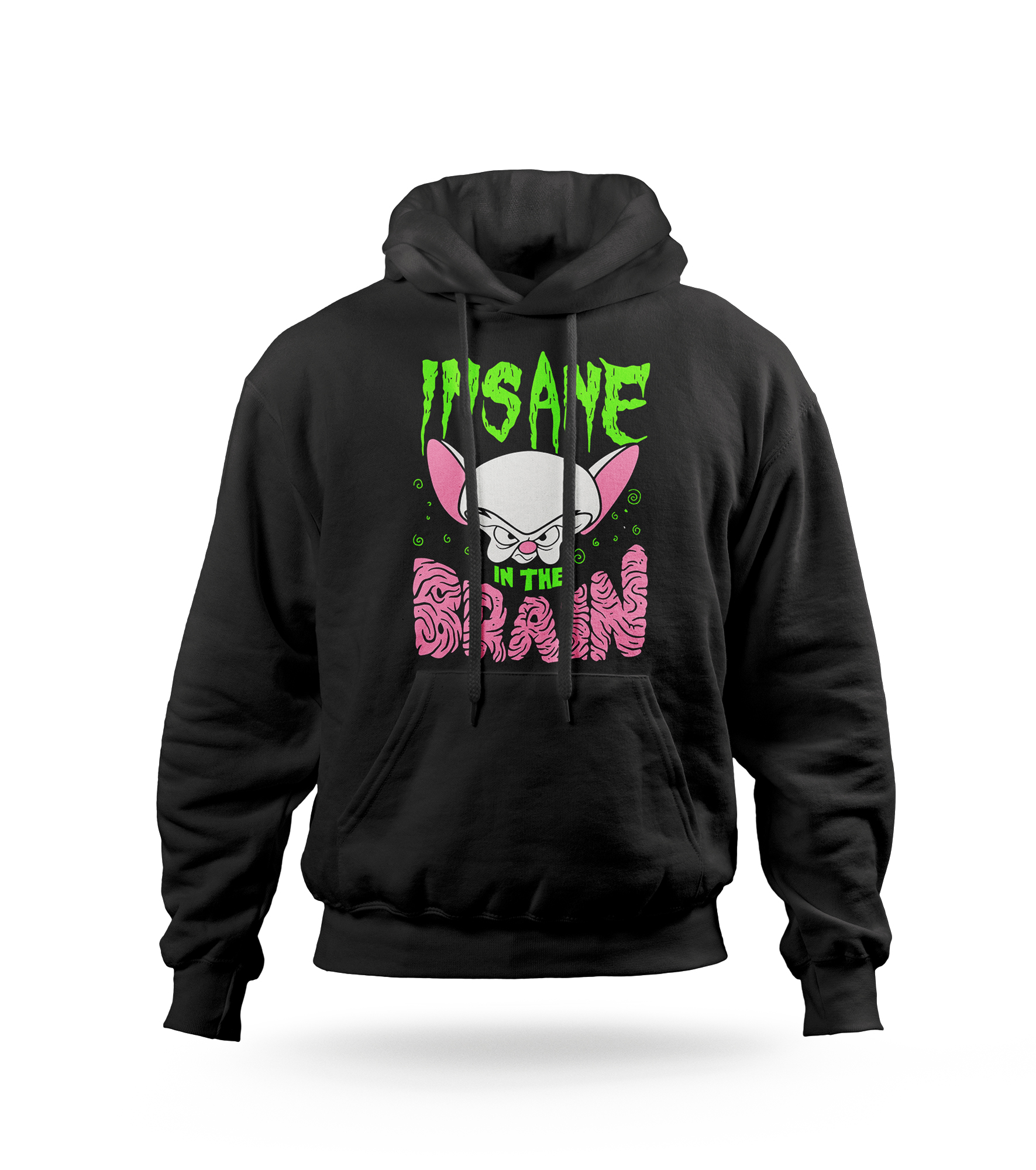 POLERA CON CAPUCHA DIBUJO ANIMADO PINKY Y CEREBRO 02 - 1