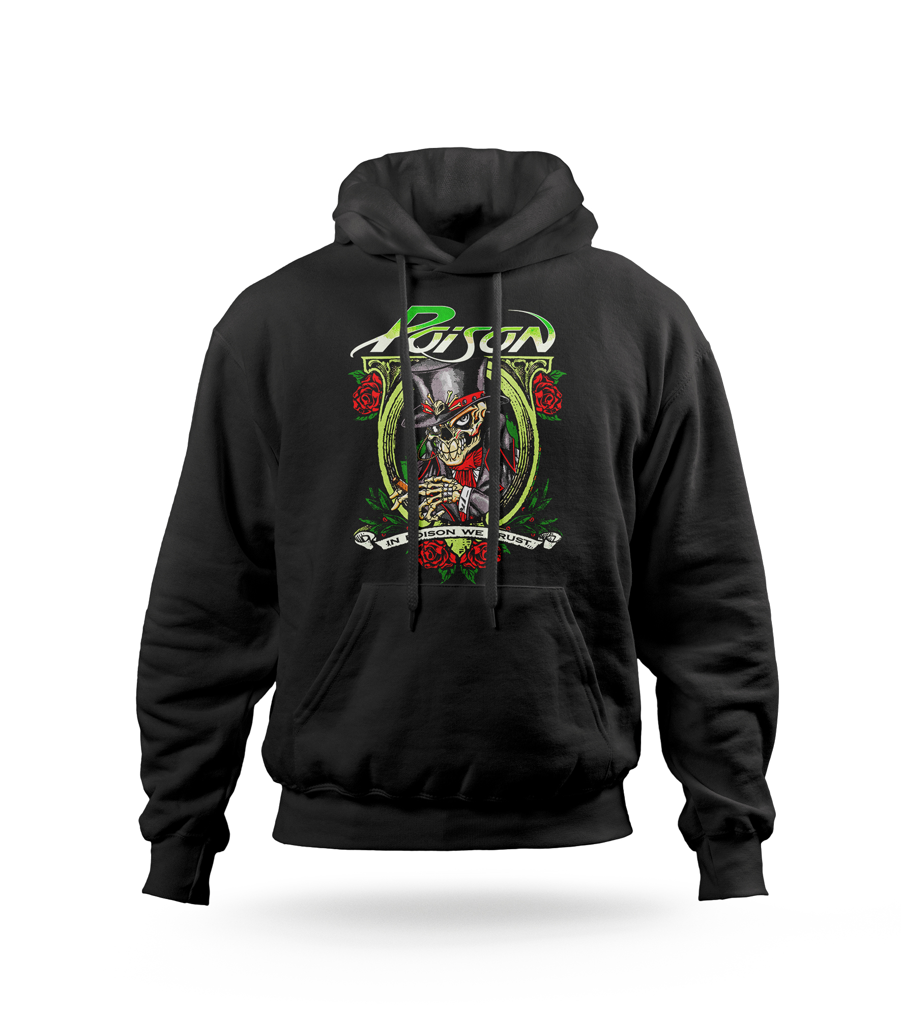 POLERA CON CAPUCHA BANDA GLAM METAL POISON 02 - 1