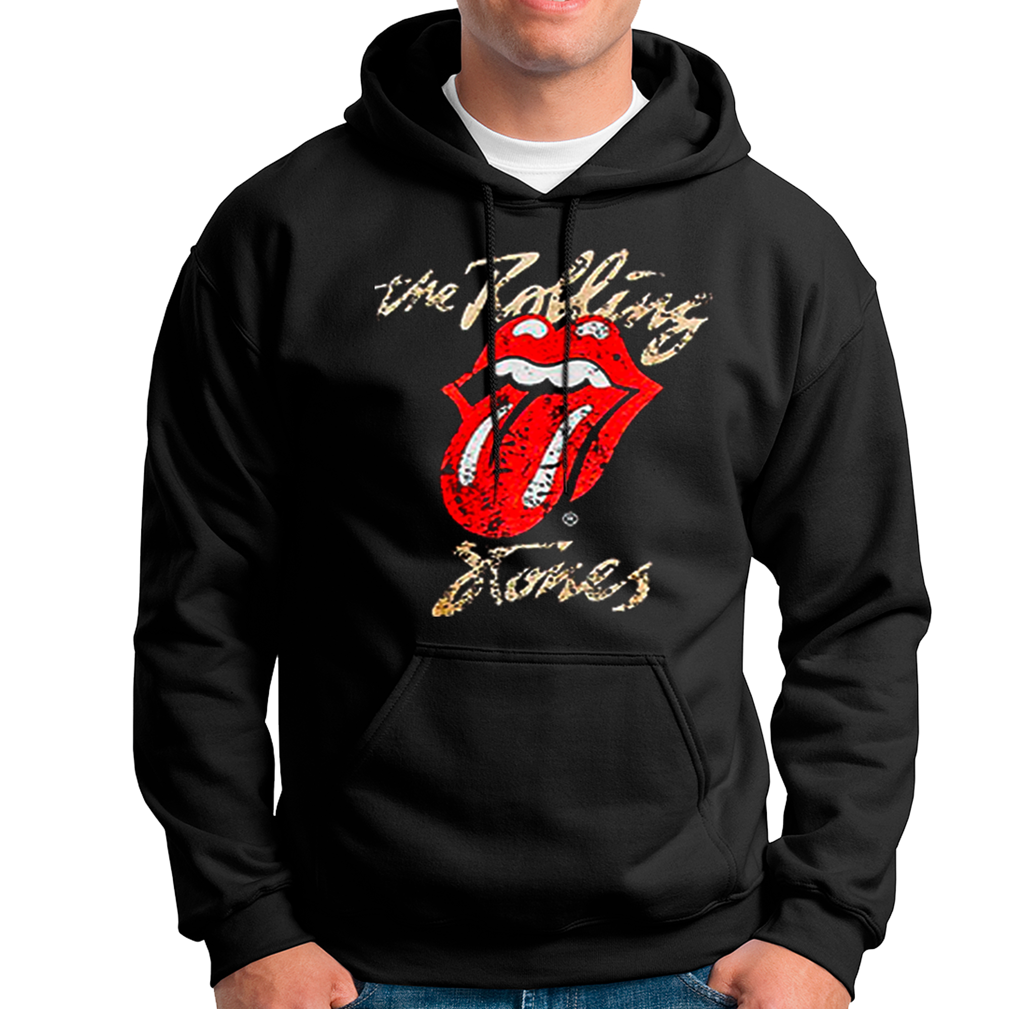 POLERA CON CAPUCHA BANDA DE ROCK THE ROLLING STONES 01 - 1