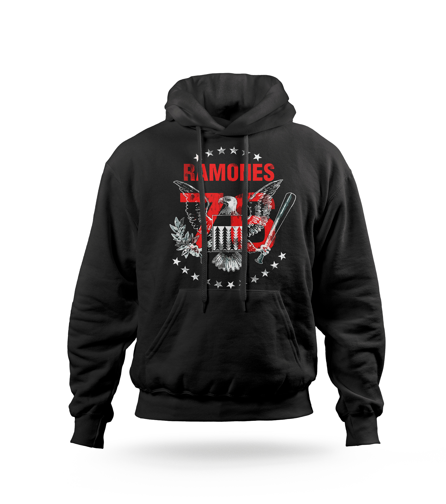 POLERA CON CAPUCHA BANDA PUNK ROCK RAMONES 03 - 1