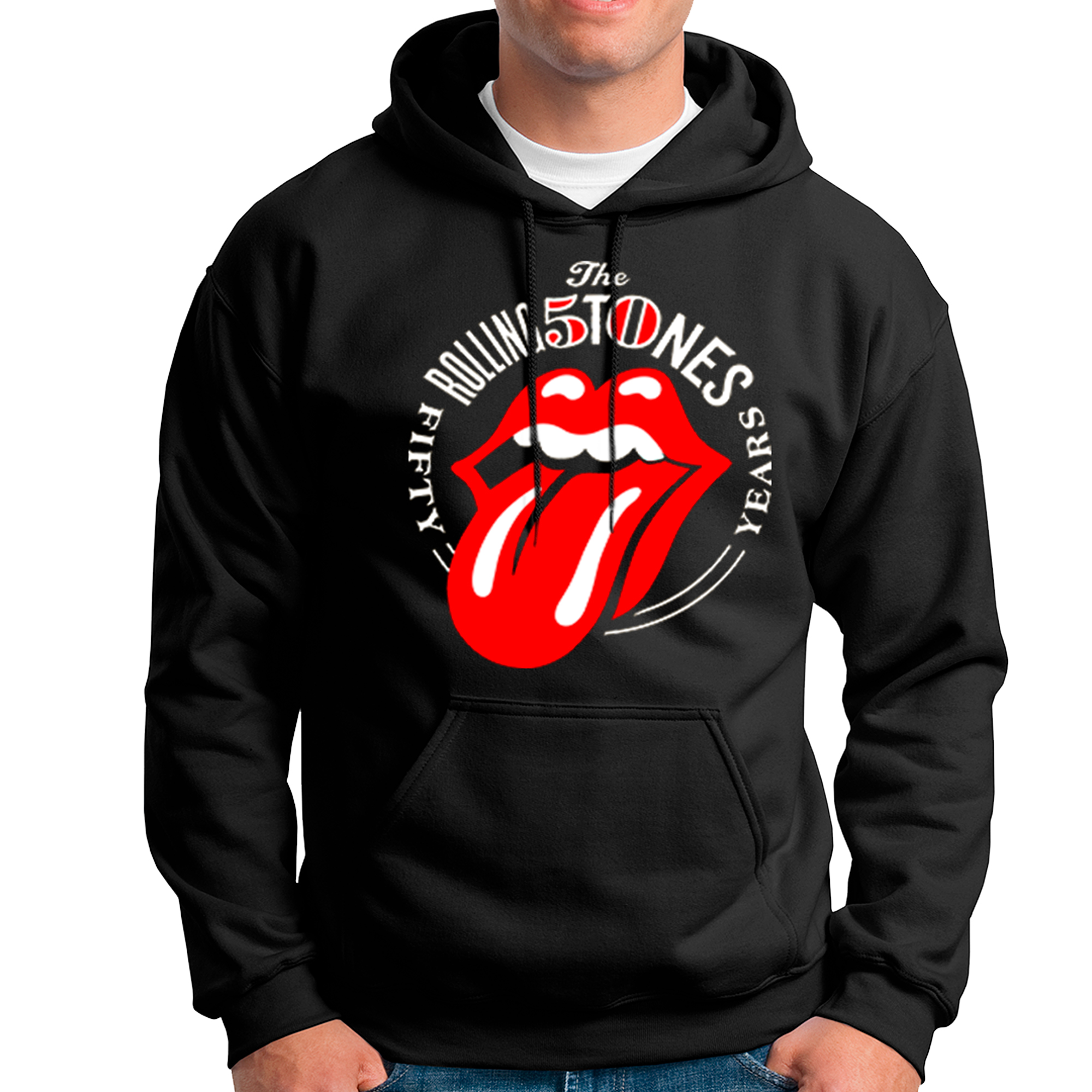 POLERA CON CAPUCHA BANDA DE ROCK THE ROLLING STONES 02 - 1