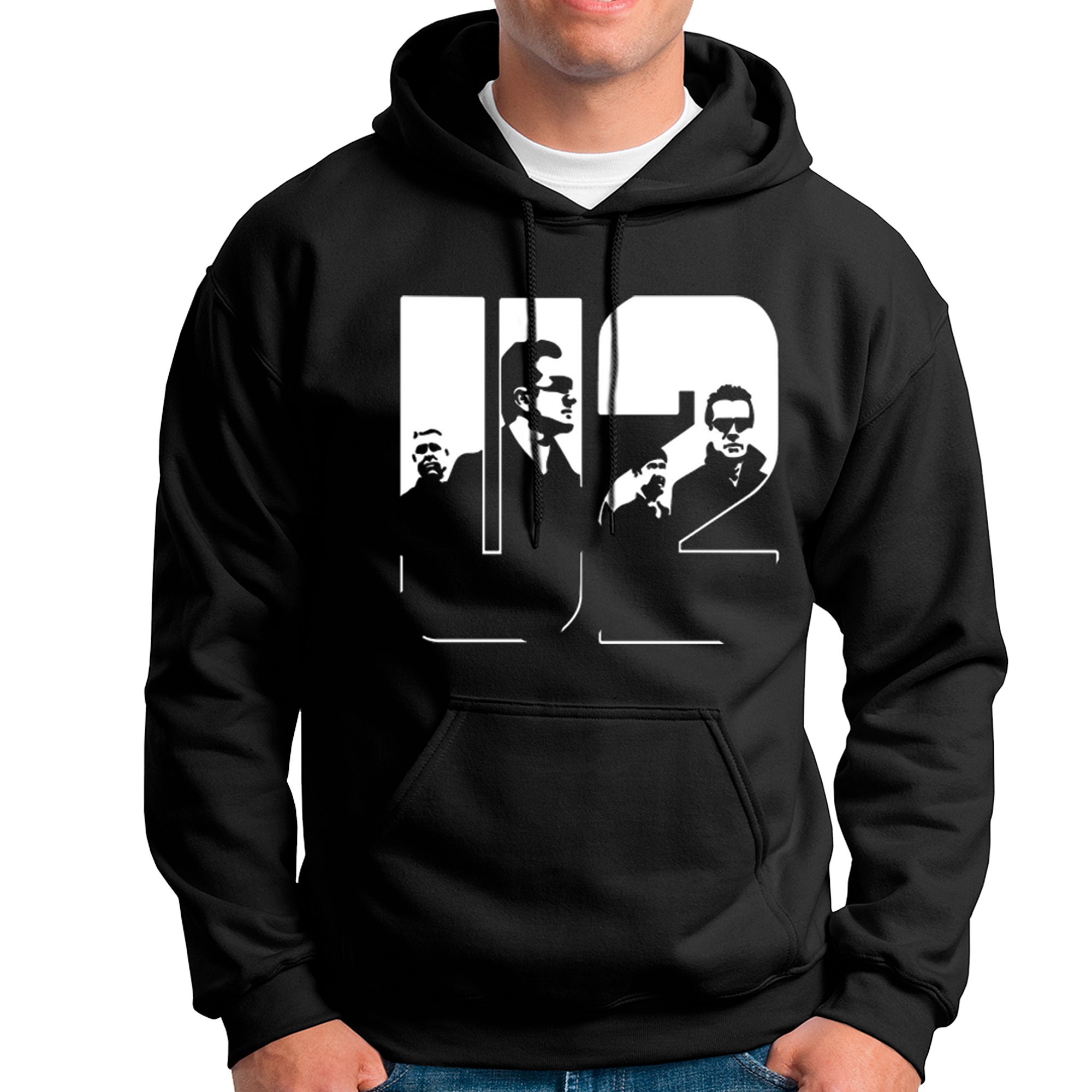 POLERA CON CAPUCHA BANDA DE ROCK U2 02 - 1